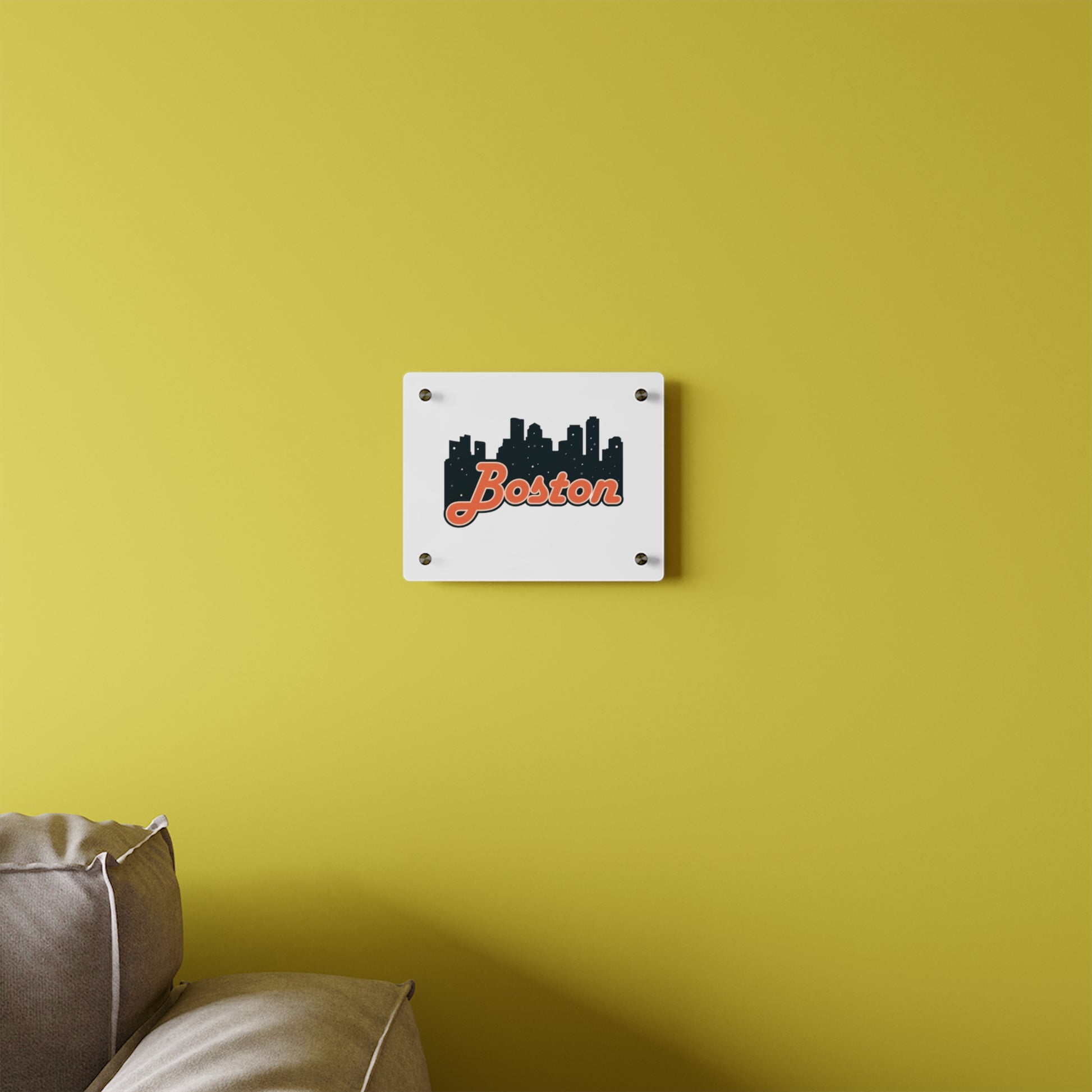 Boston Acrylic Wall Art Panel, Modern Home Decor, City Skyline Wall Art, Urban Wall Decor, Unique Gift Idea, Boston Souvenir