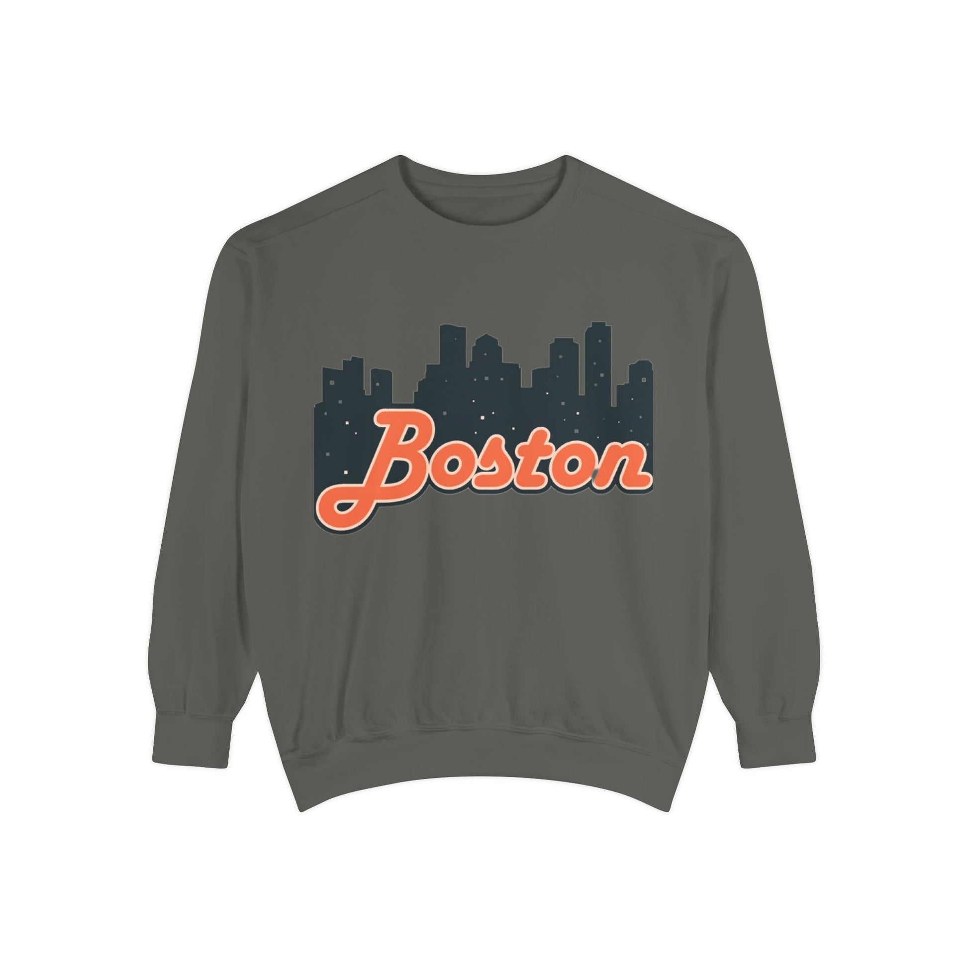 Boston City Skyline Unisex Sweatshirt, Cozy Streetwear, Perfect for Fall Outfits, Gift for Boston Lovers, Travel Apparel