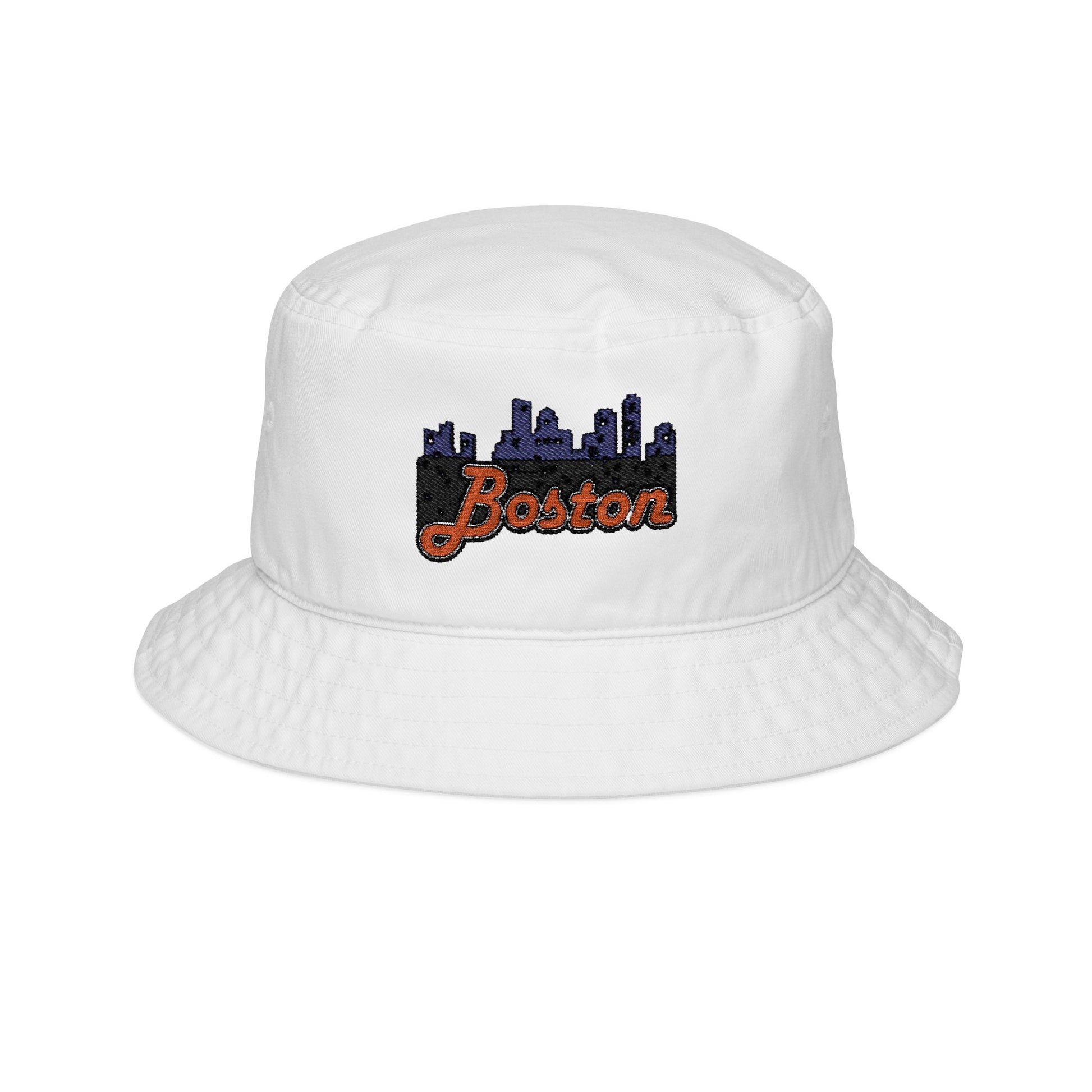 Boston Embroidered Bucket Hat | Trendy Summer Accessory, Gift for Travelers, Urban Style, Casual Fashion, Outdoor Fun