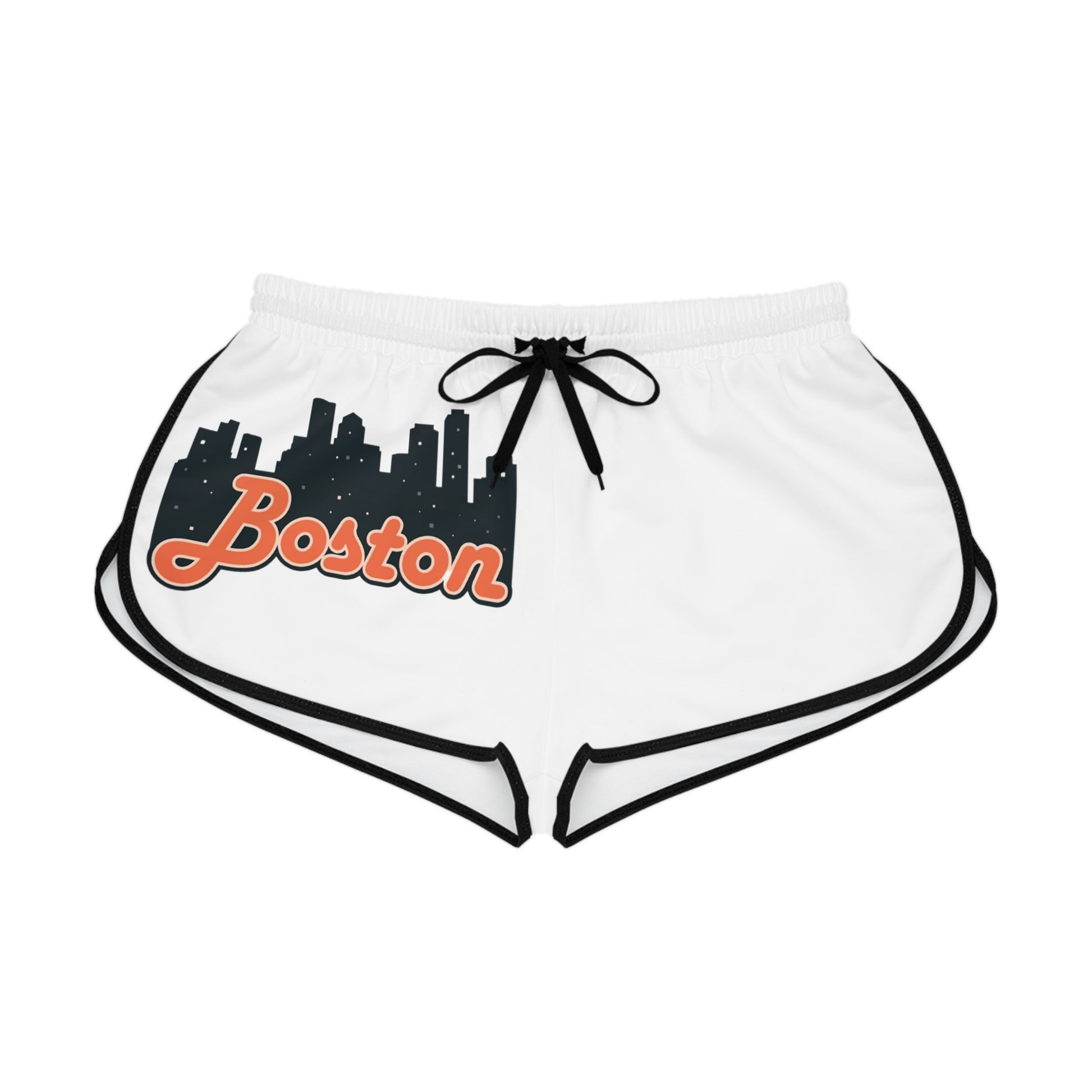 Boston Skyline Women's Relaxed Shorts, Summer Lounging, Travel Apparel, Casual Sportswear, Beach Day Essential