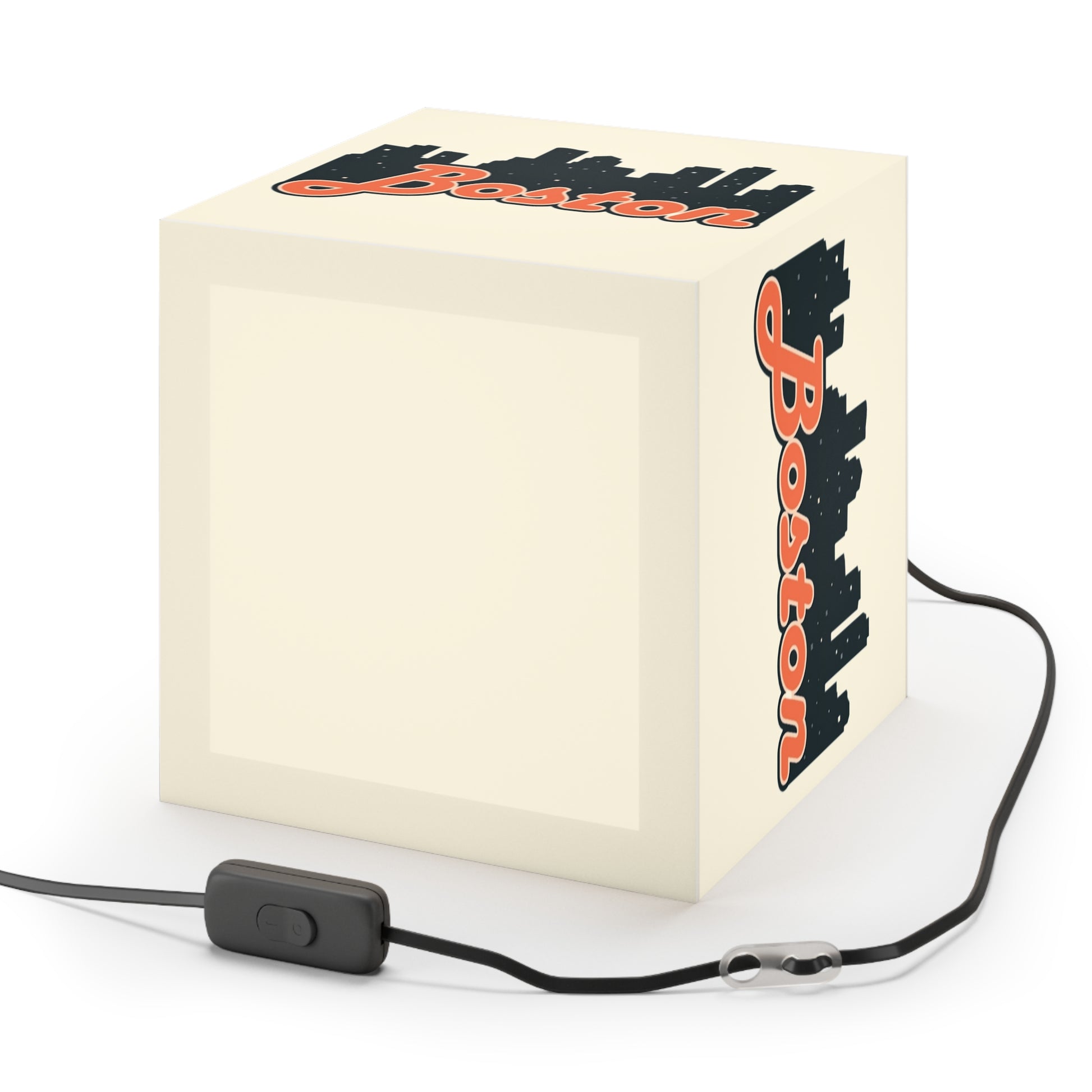 Boston Cityscape Light Cube Lamp, Urban Decor, Modern Home Lighting, Unique Gift, City Lover's Nightlight