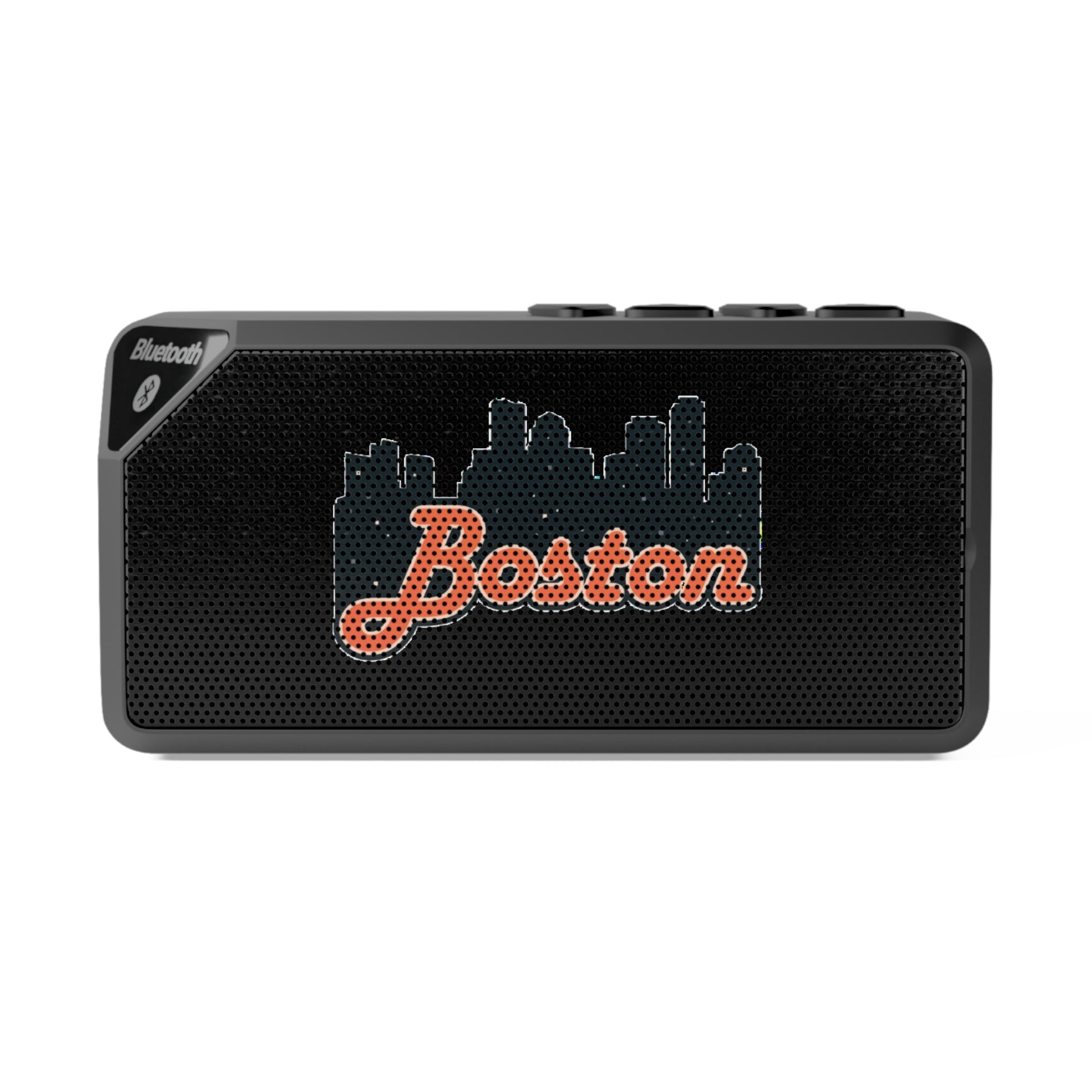 Portable Bluetooth Speaker - Boston City Design, Wireless Speaker for Home, Travel, Gift for Music Lovers, Urban Decor