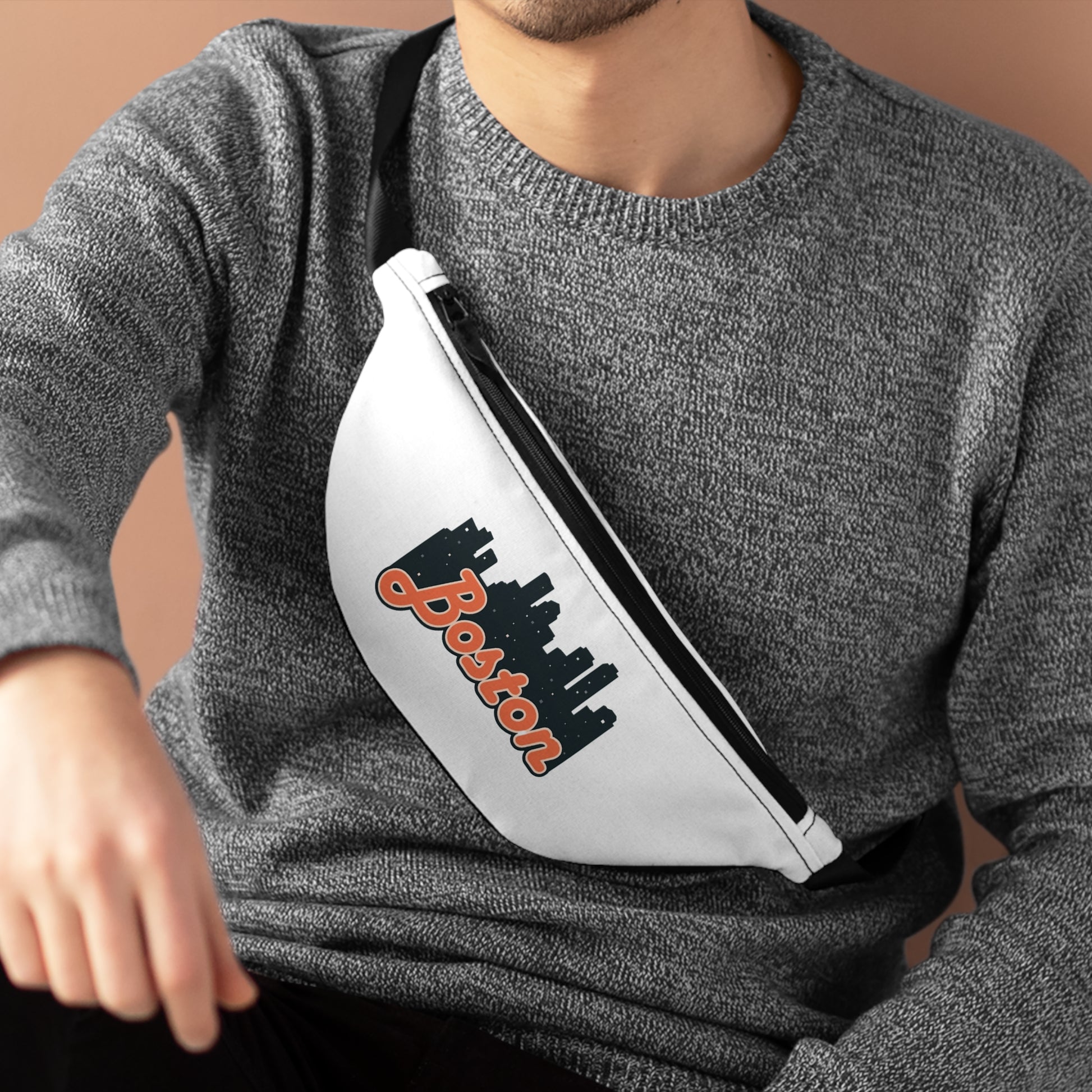Boston Cityscape Fanny Pack | Trendy Travel Accessory, Festival Gear, Sports Bag, Festival Fashion, Gift for Travelers