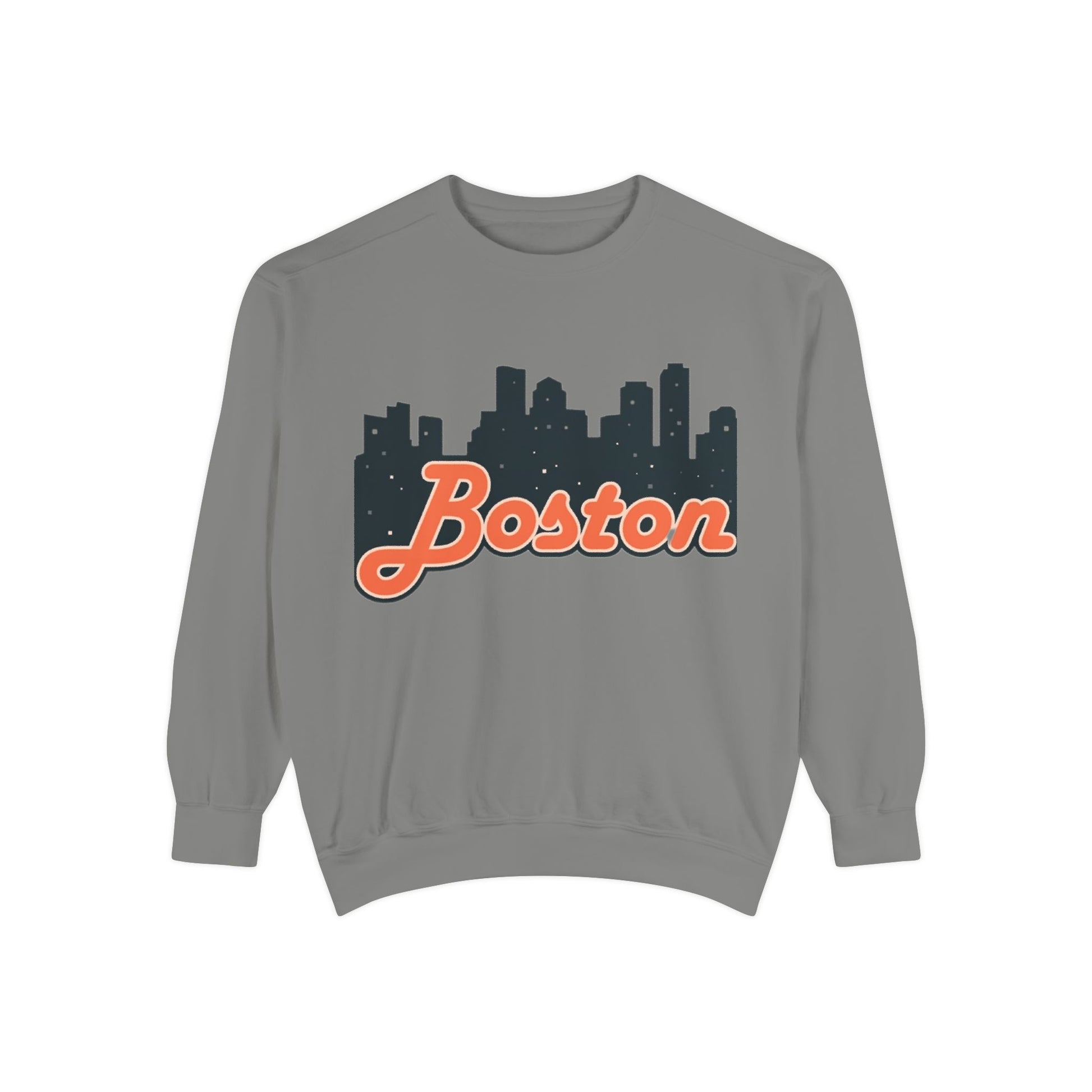 Boston City Skyline Unisex Sweatshirt, Cozy Streetwear, Perfect for Fall Outfits, Gift for Boston Lovers, Travel Apparel