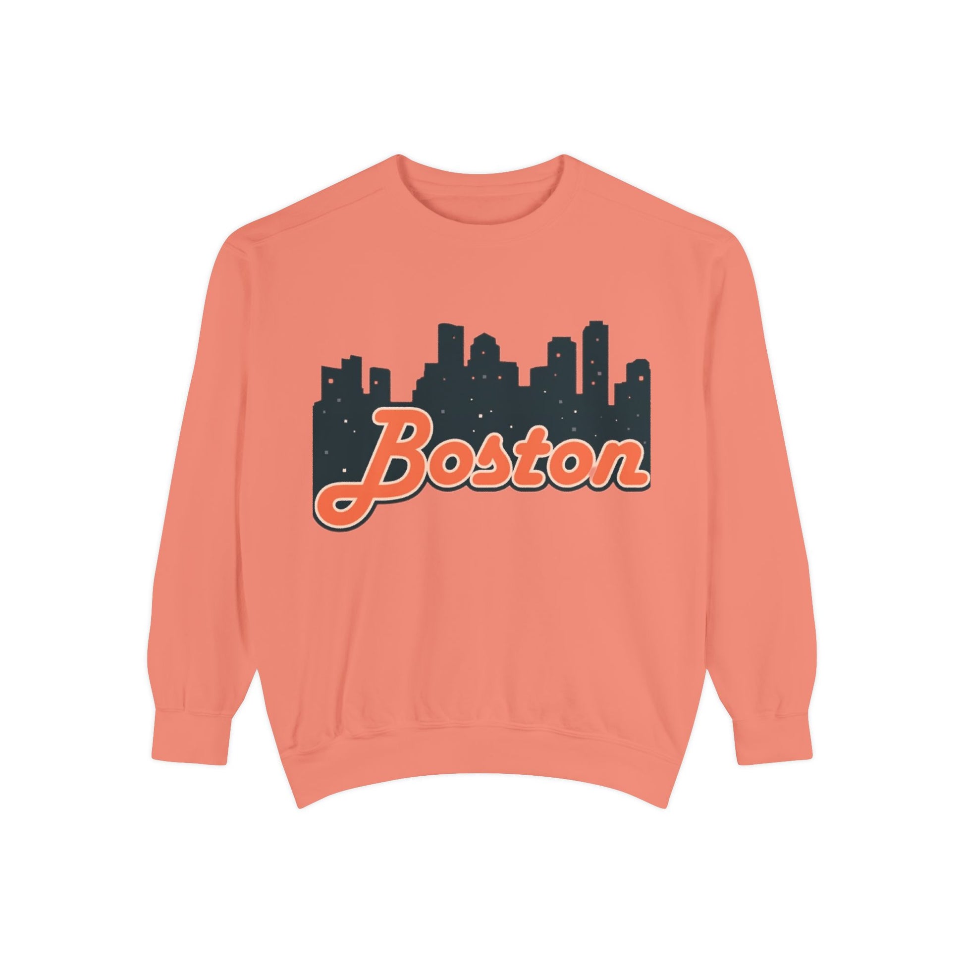 Boston City Skyline Unisex Sweatshirt, Cozy Streetwear, Perfect for Fall Outfits, Gift for Boston Lovers, Travel Apparel