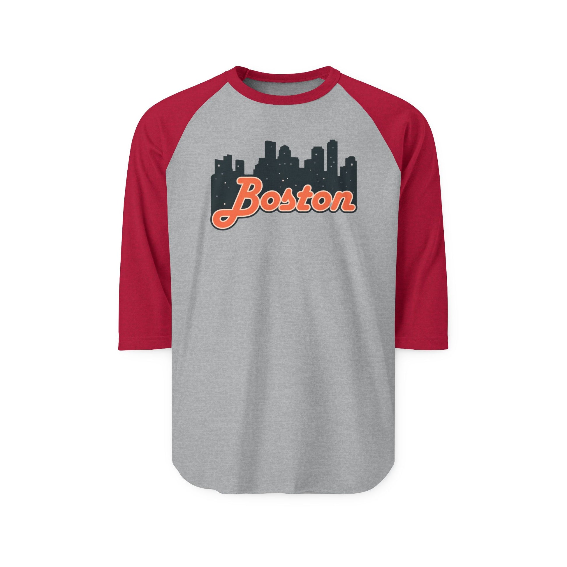 Boston City Unisex Raglan Shirt | Casual Wear, Sports Jersey, Gift for Travelers, Trendy Street Style, Boston Lover Apparel