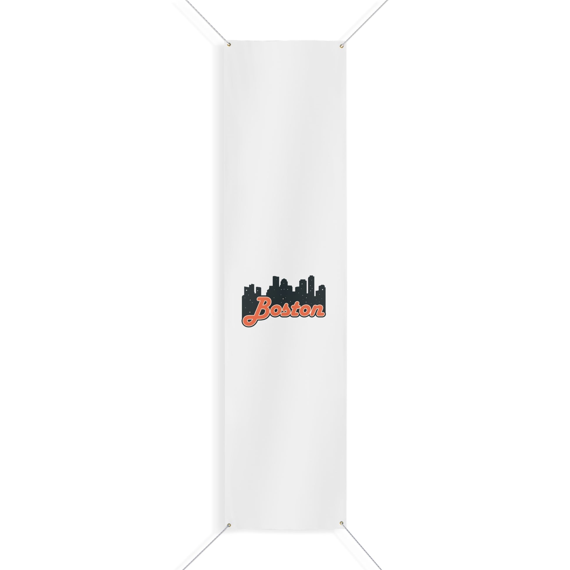 Boston City Skyline Matte Banner, Personalized Wall Decor, Outdoor Party Sign, Event Decoration, Sports Theme, Gift for Boston Fans