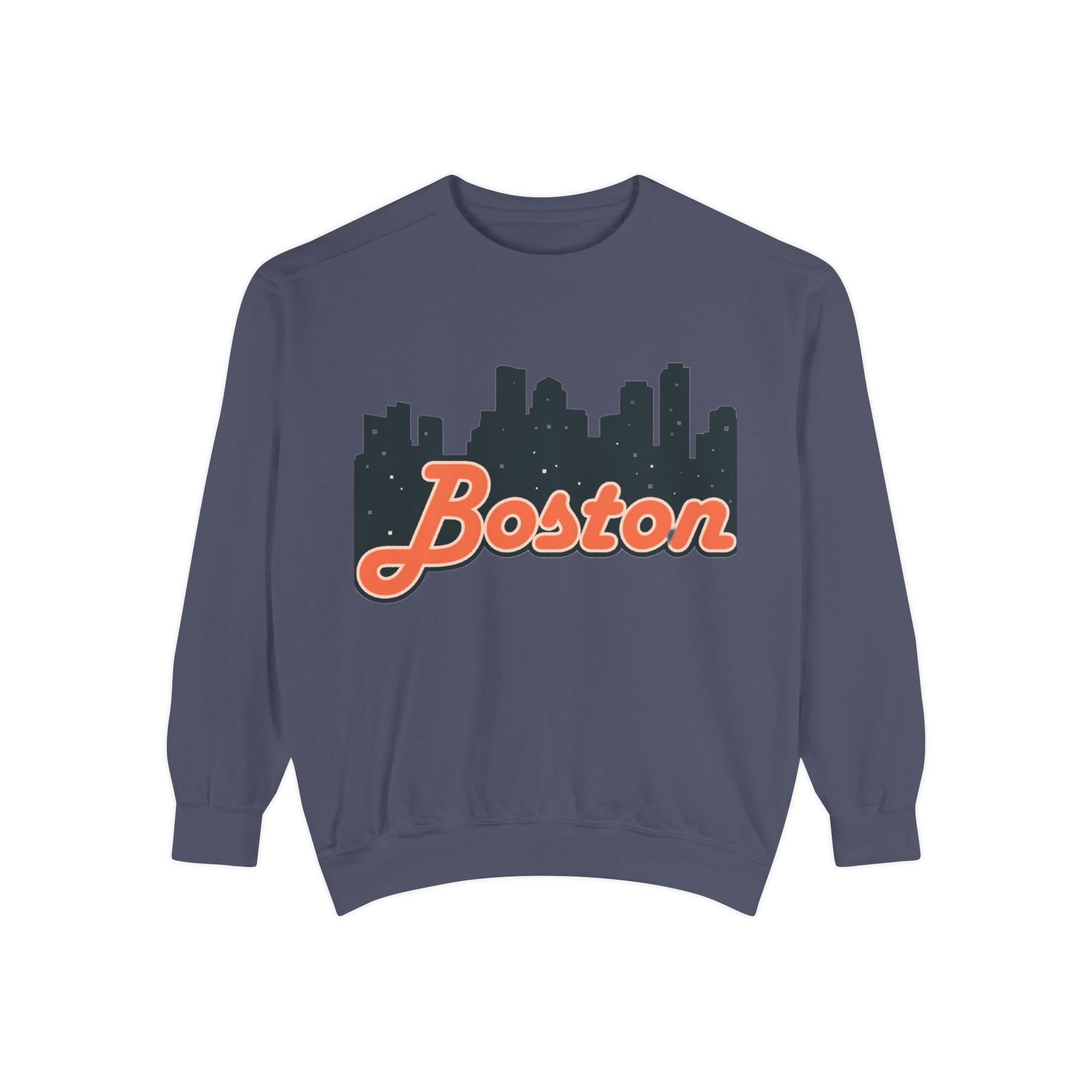 Boston City Skyline Unisex Sweatshirt, Cozy Streetwear, Perfect for Fall Outfits, Gift for Boston Lovers, Travel Apparel
