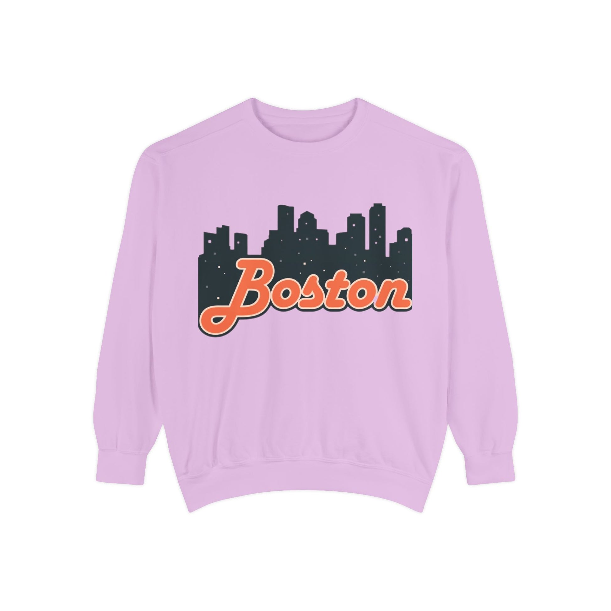 Boston City Skyline Unisex Sweatshirt, Cozy Streetwear, Perfect for Fall Outfits, Gift for Boston Lovers, Travel Apparel