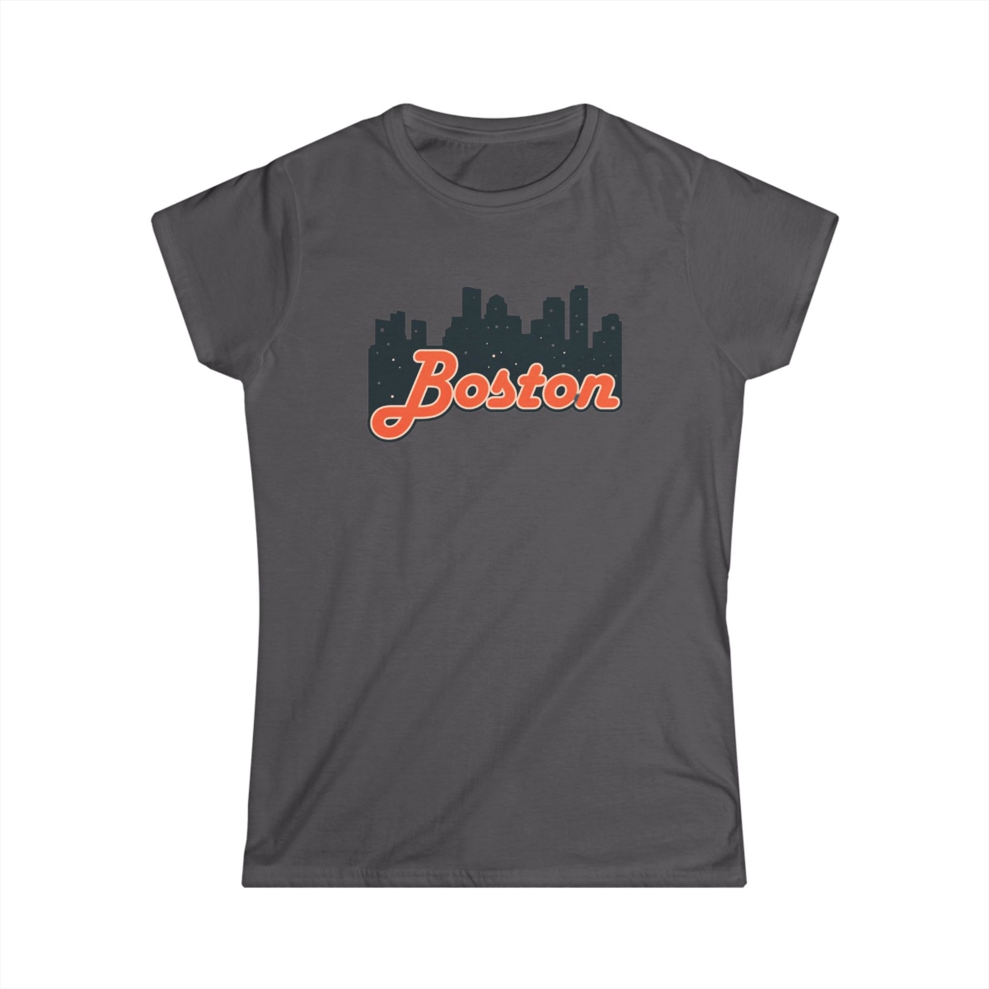 Boston Skyline Women's Tee, Casual City Shirt, Gift for Boston Lovers, Summer Outfit, Travel Souvenir