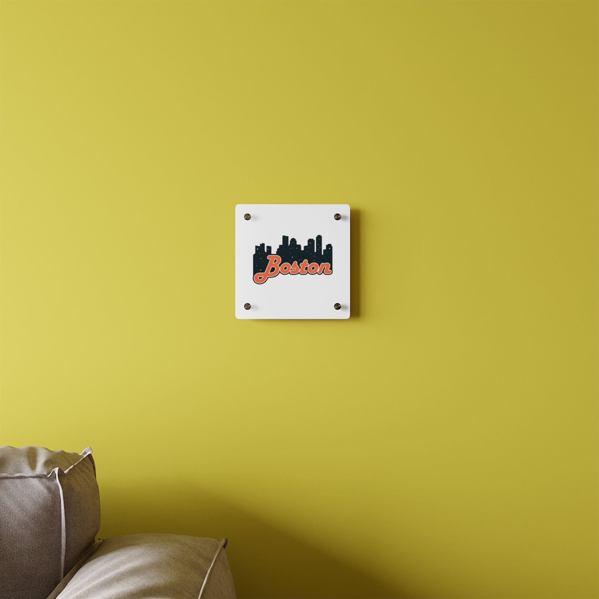 Boston Acrylic Wall Art Panel, Modern Home Decor, City Skyline Wall Art, Urban Wall Decor, Unique Gift Idea, Boston Souvenir