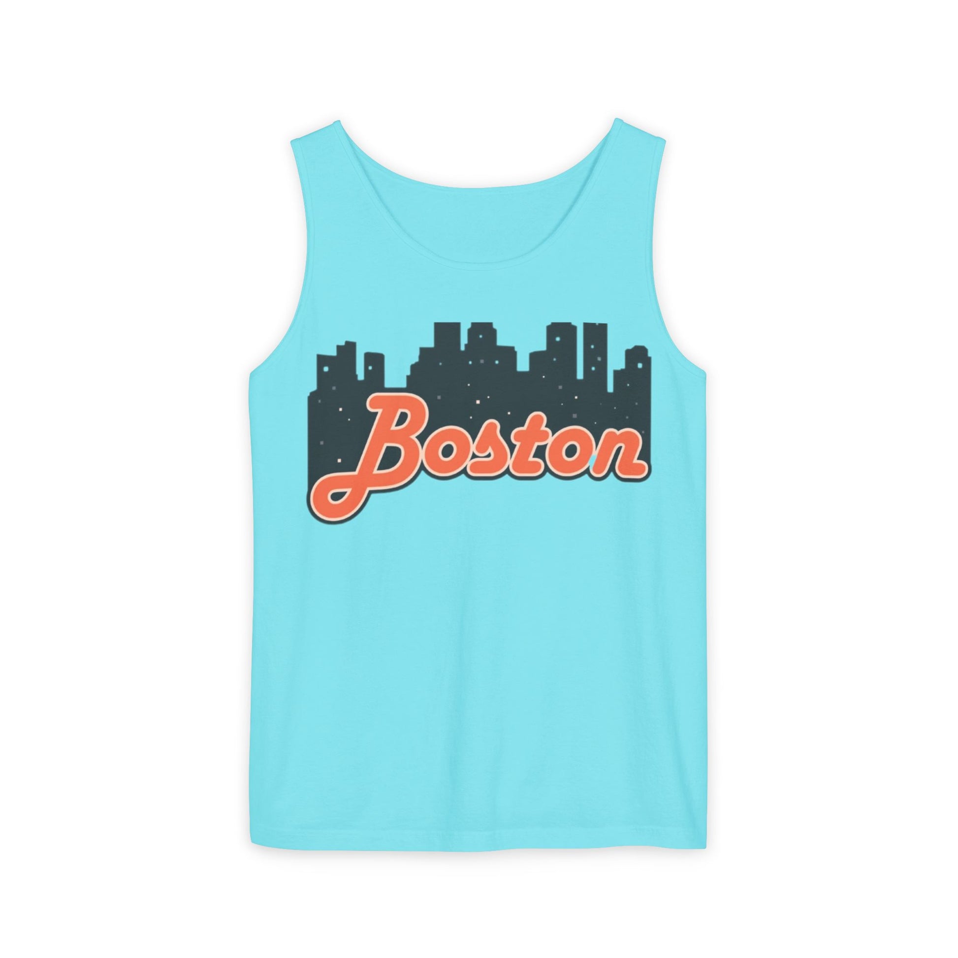 Boston Skyline Unisex Tank Top | Summer Vibes, Vacation Wear, Gift for City Lovers, Casual Style, Hipster Fashion