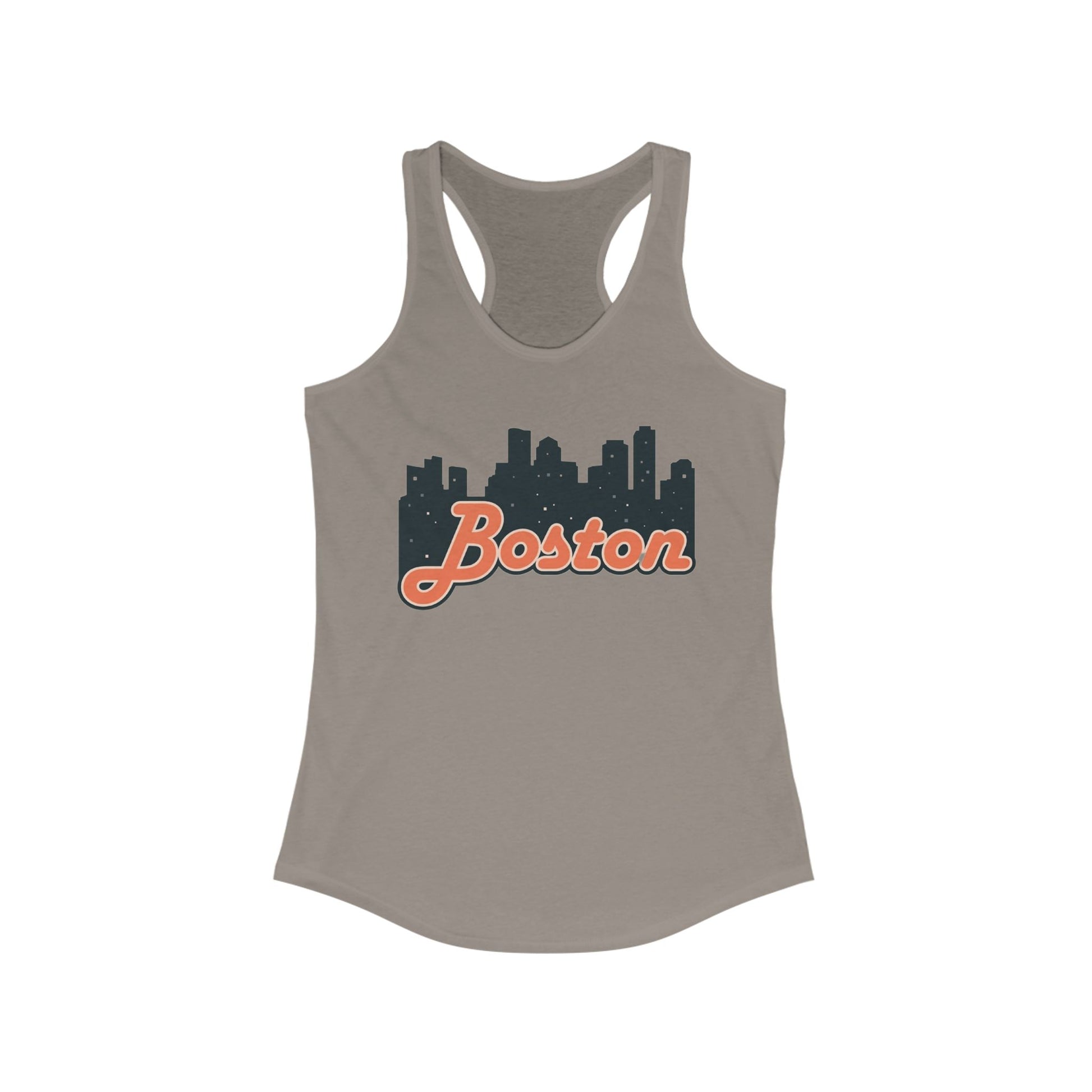 Boston Skyline Racerback Tank Top - Perfect for Summer, City Tours, Casual Wear, Gifts for Her, Travel Enthusiasts