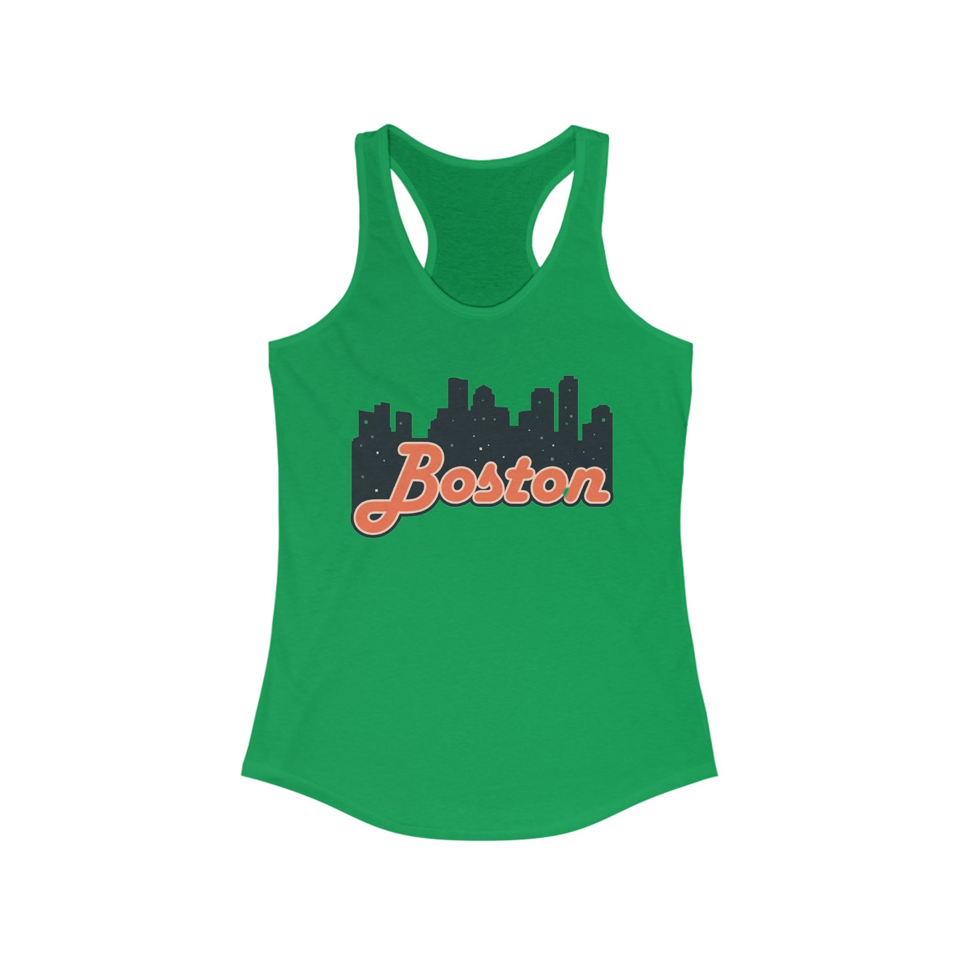 Boston Skyline Racerback Tank Top - Perfect for Summer, City Tours, Casual Wear, Gifts for Her, Travel Enthusiasts