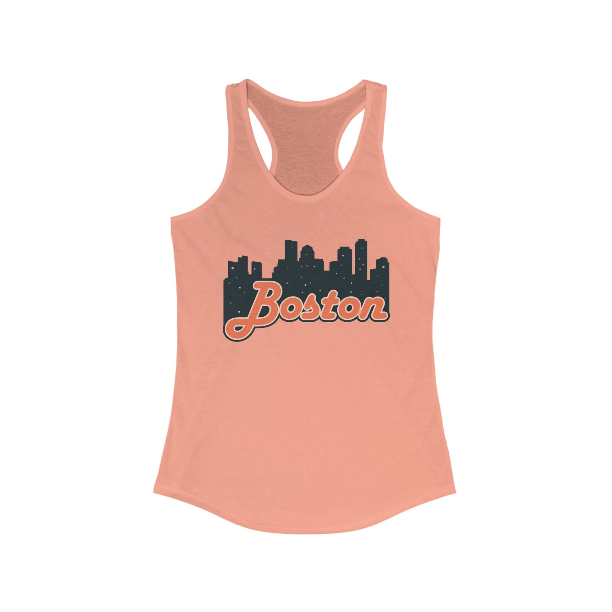 Boston Skyline Racerback Tank Top - Perfect for Summer, City Tours, Casual Wear, Gifts for Her, Travel Enthusiasts
