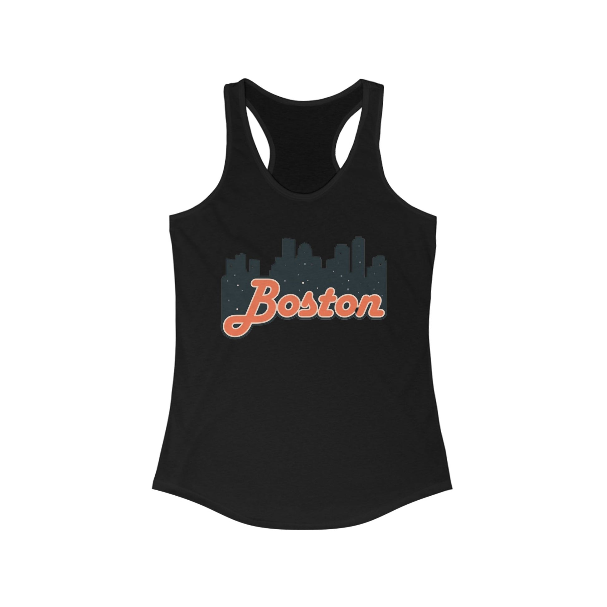 Boston Skyline Racerback Tank Top - Perfect for Summer, City Tours, Casual Wear, Gifts for Her, Travel Enthusiasts