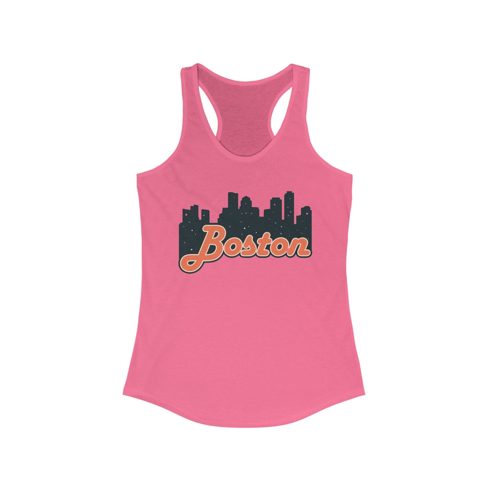 Boston Skyline Racerback Tank Top - Perfect for Summer, City Tours, Casual Wear, Gifts for Her, Travel Enthusiasts
