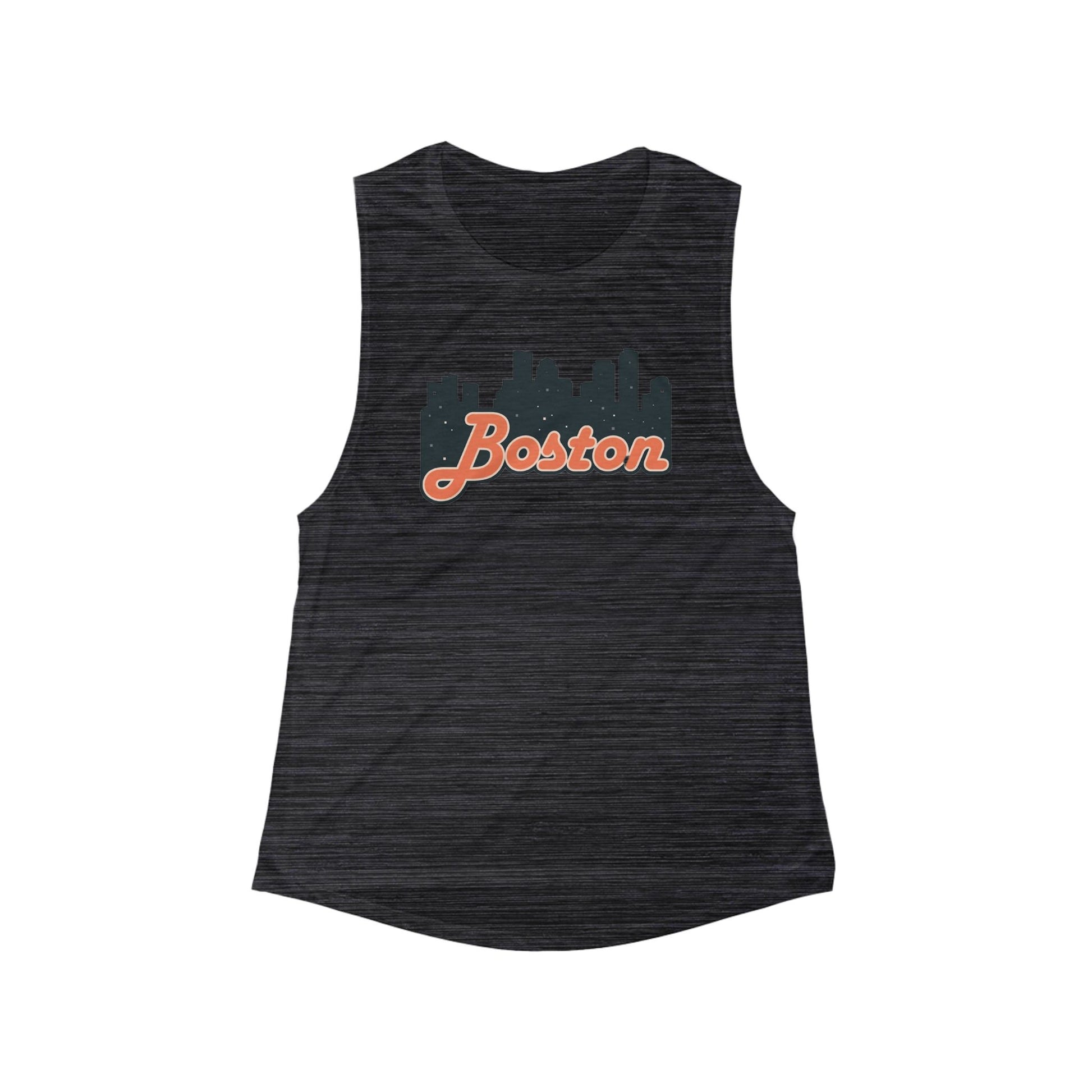 Boston Skyline Women's Flowy Tank, Summer Tee, Beachwear, Workout Top, Gift for Her, City Pride Apparel