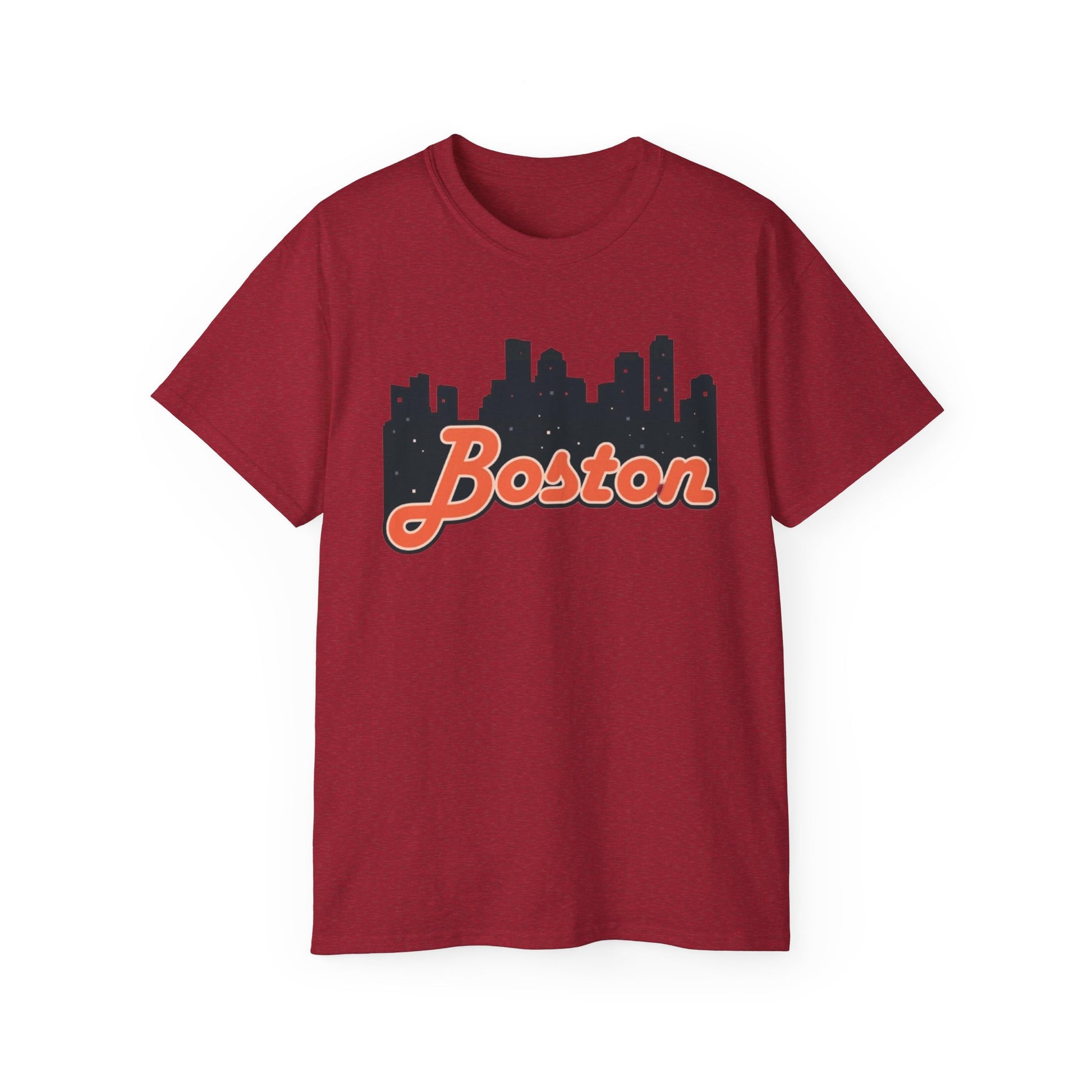 Boston Skyline Unisex Tee, Urban Apparel, City Pride Shirt, Gift for Boston Lovers, Casual Wear, Travel Souvenir