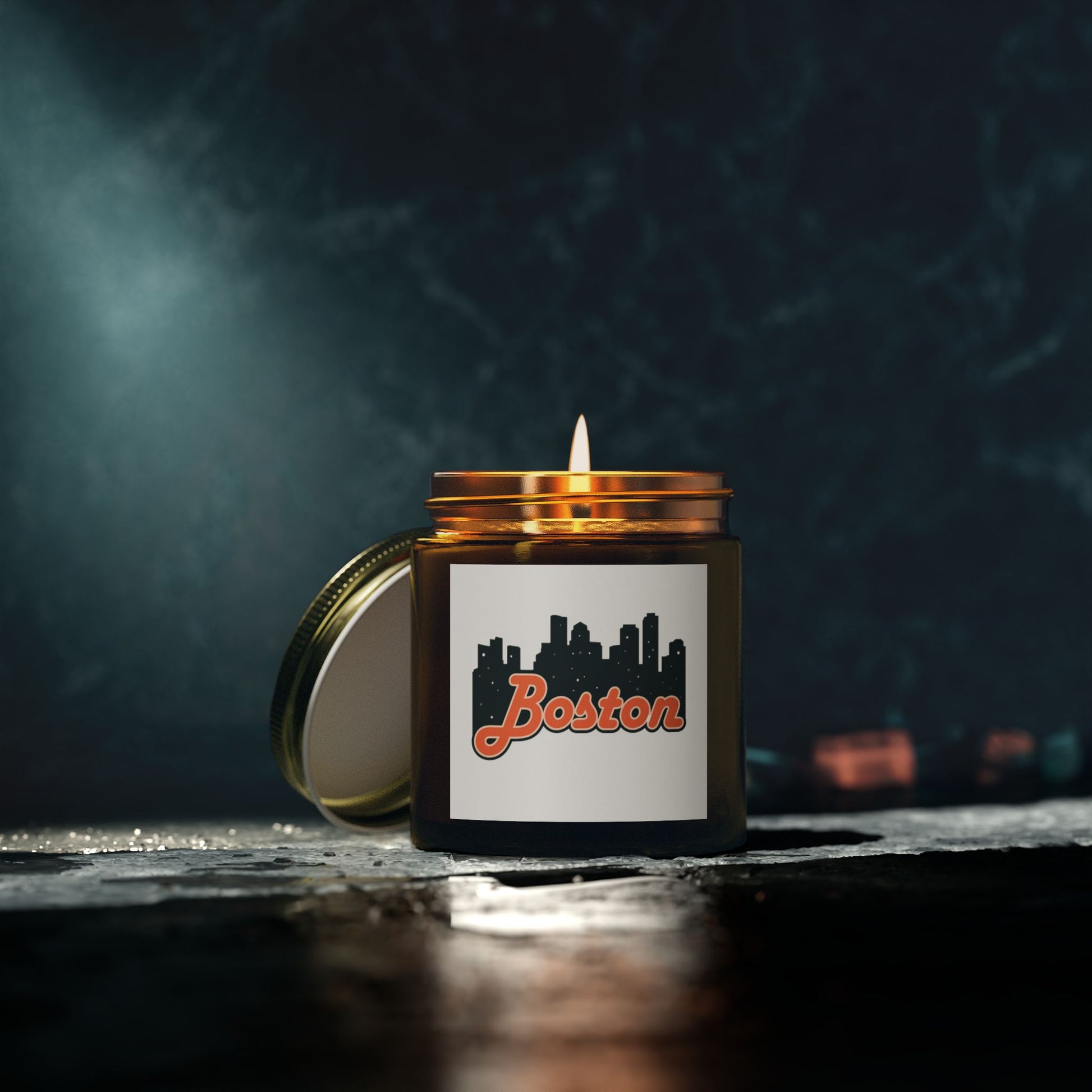 Boston Scented Candles - Coconut Apricot Wax | Home Decor, Relaxation, Gift for Her, Aromatherapy, Travel Essentials