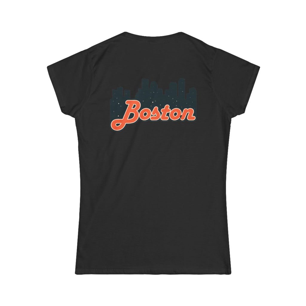 Boston Skyline Women's Tee, Casual City Shirt, Gift for Boston Lovers, Summer Outfit, Travel Souvenir