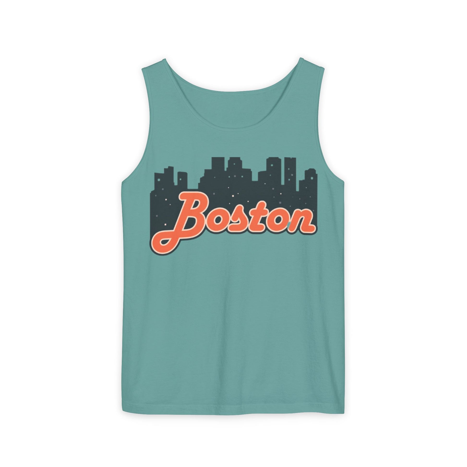 Boston Skyline Unisex Tank Top | Summer Vibes, Vacation Wear, Gift for City Lovers, Casual Style, Hipster Fashion