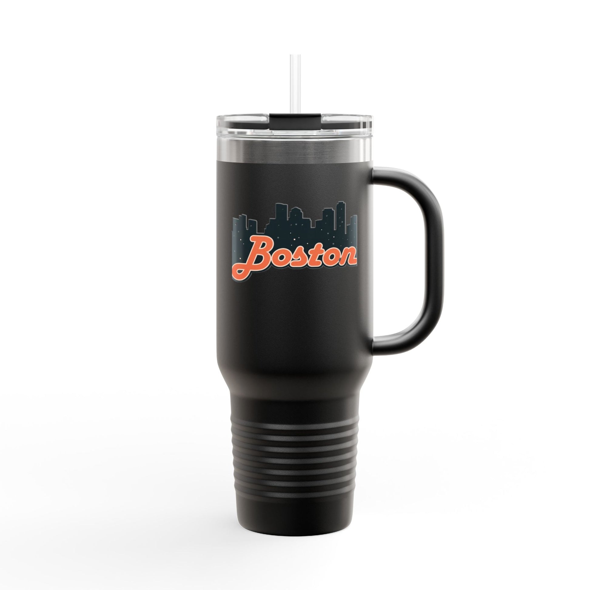 Boston Insulated Travel Mug | 40oz Thermal Cup for Coffee, Personalized Gifts for Her, Travel Tumbler, Souvenir Drinkware, Holiday Essential