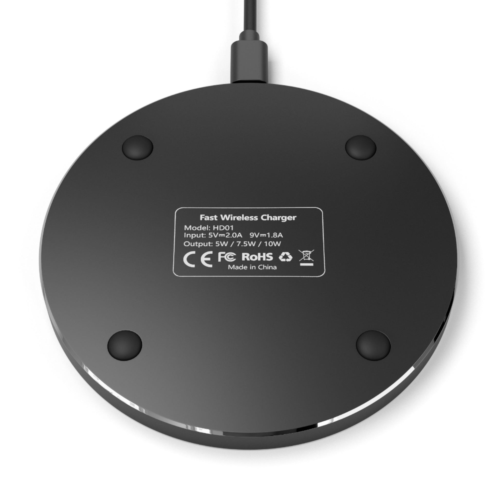 Boston Skyline Wireless Charger - Fast Charging Pad, Tech Gift, City Lover, Modern Décor, Travel Accessories