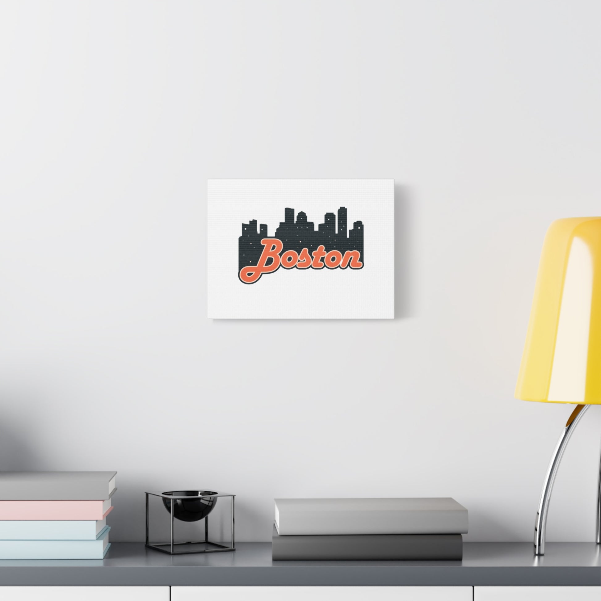 Boston Skyline Matte Canvas Art Print, City Wall Decor, Unique Gift for Boston Lovers, Home Decoration, Housewarming, Travel Memories