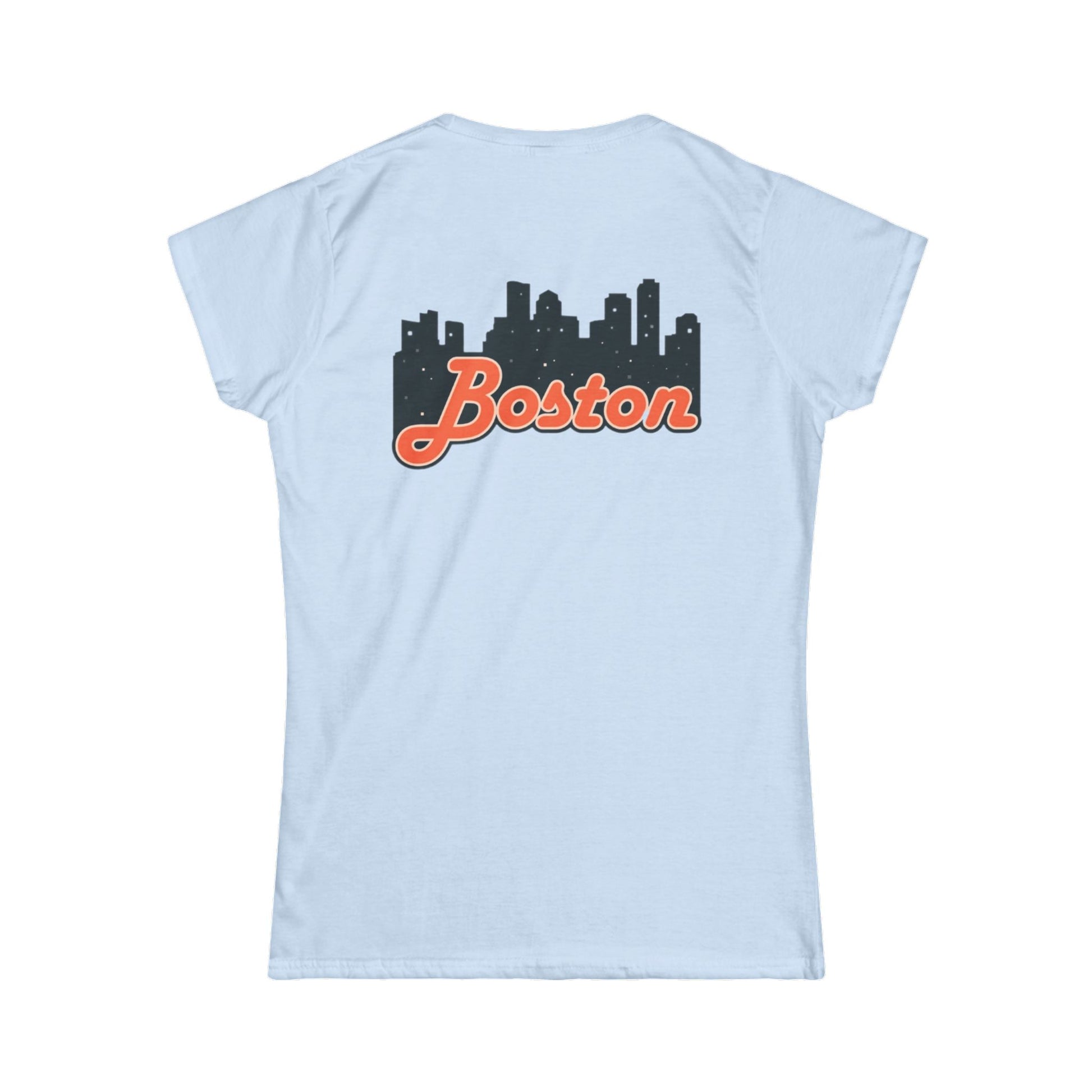 Boston Skyline Women's Tee, Casual City Shirt, Gift for Boston Lovers, Summer Outfit, Travel Souvenir