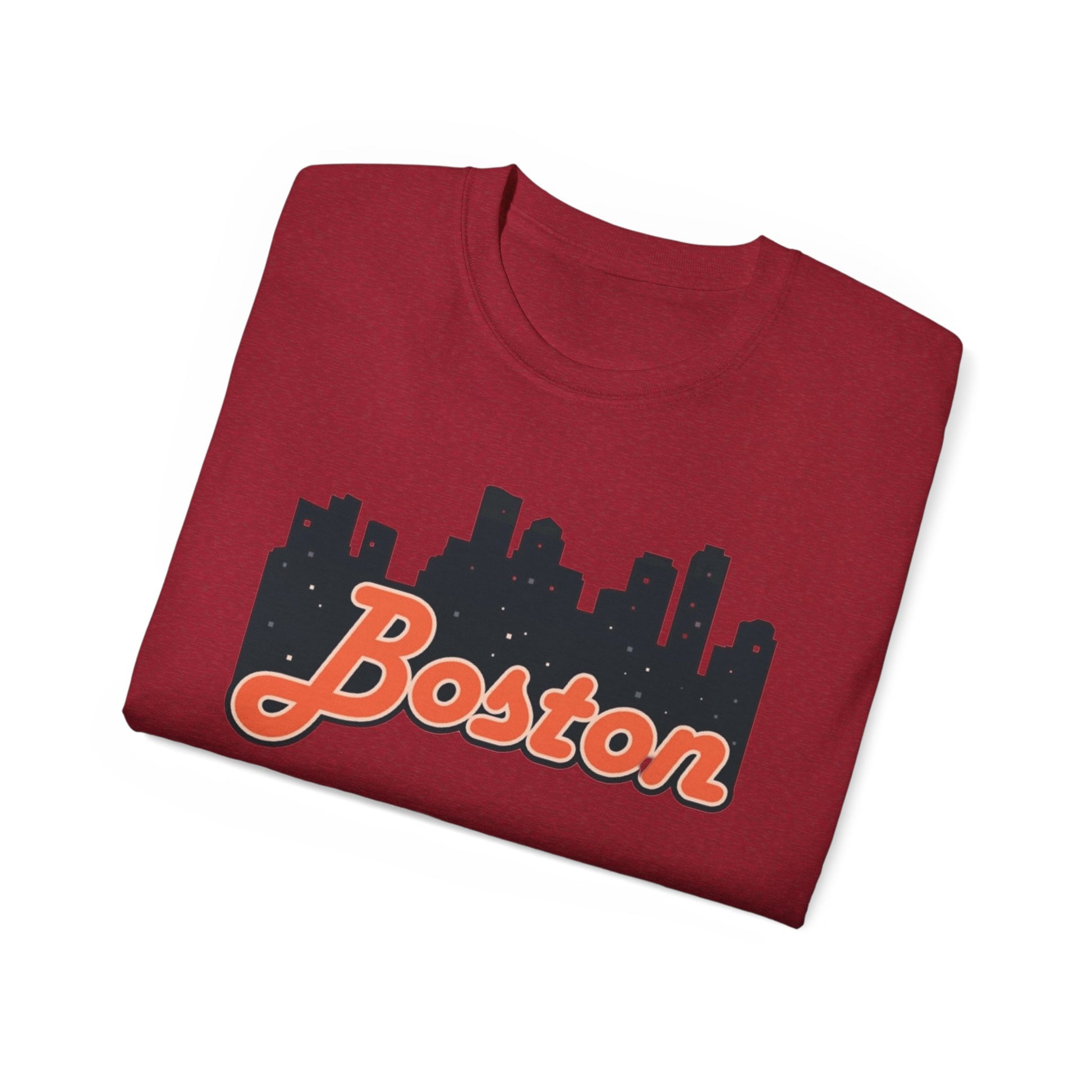 Boston Skyline Unisex Tee, Urban Apparel, City Pride Shirt, Gift for Boston Lovers, Casual Wear, Travel Souvenir