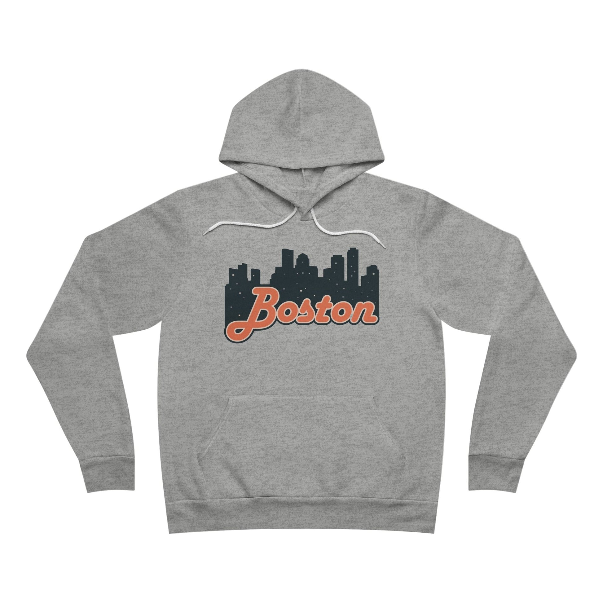 Boston Skyline Unisex Hoodie, Cozy Urban Sweatshirt, Gift for Boston Lovers, City Style Pullover, Travel Souvenir Hoodie