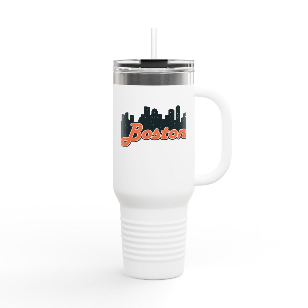Boston Insulated Travel Mug | 40oz Thermal Cup for Coffee, Personalized Gifts for Her, Travel Tumbler, Souvenir Drinkware, Holiday Essential