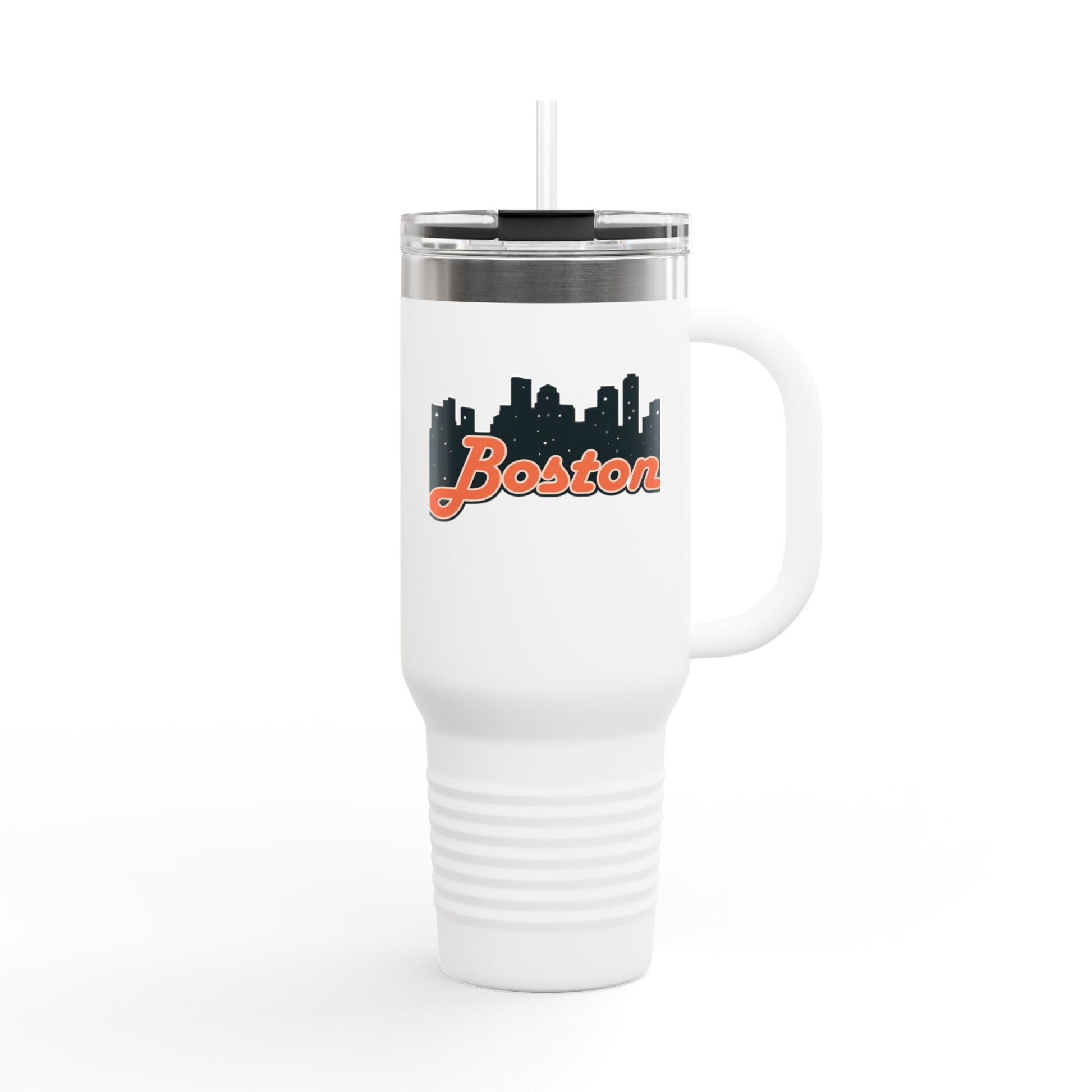 Boston Insulated Travel Mug | 40oz Thermal Cup for Coffee, Personalized Gifts for Her, Travel Tumbler, Souvenir Drinkware, Holiday Essential