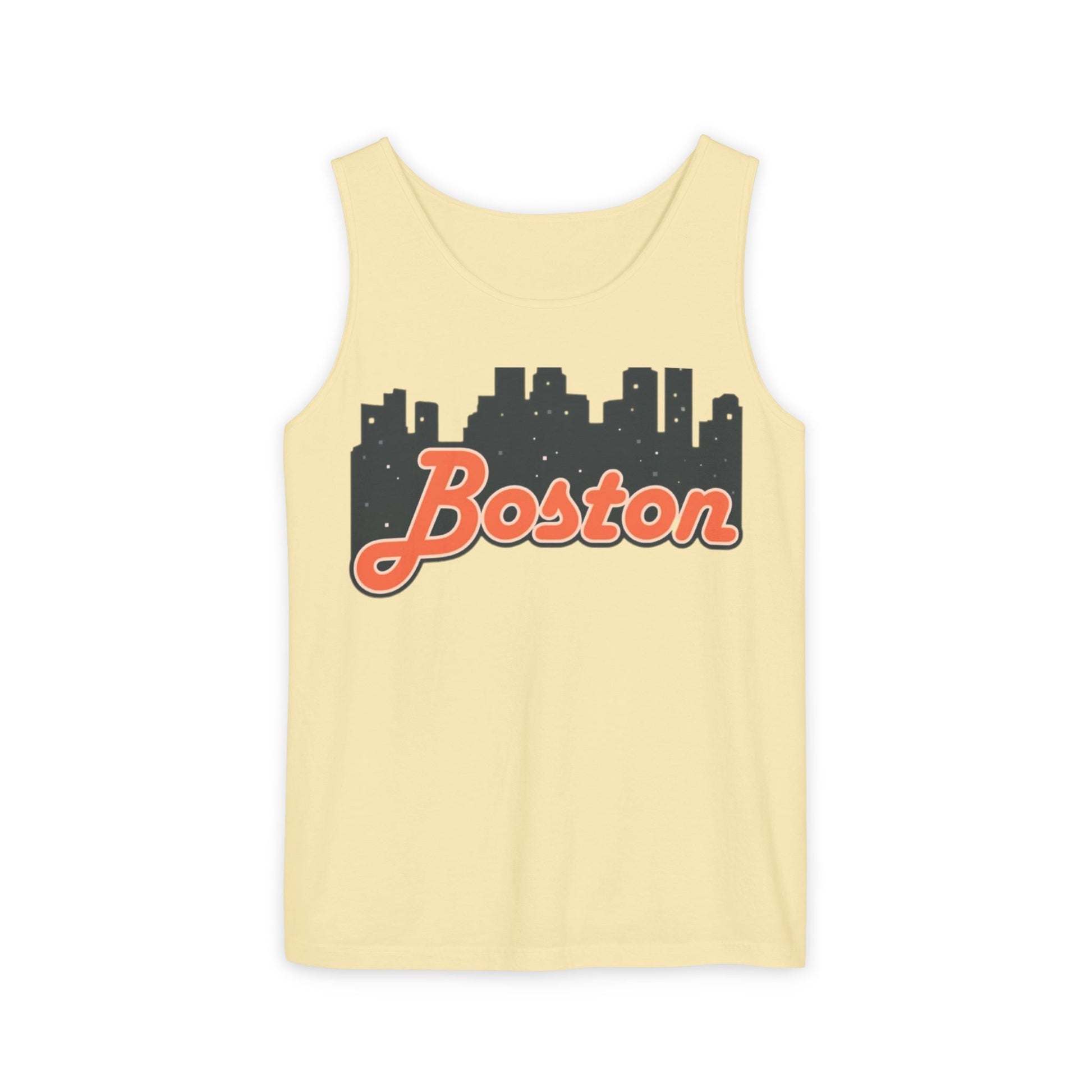 Boston Skyline Unisex Tank Top | Summer Vibes, Vacation Wear, Gift for City Lovers, Casual Style, Hipster Fashion