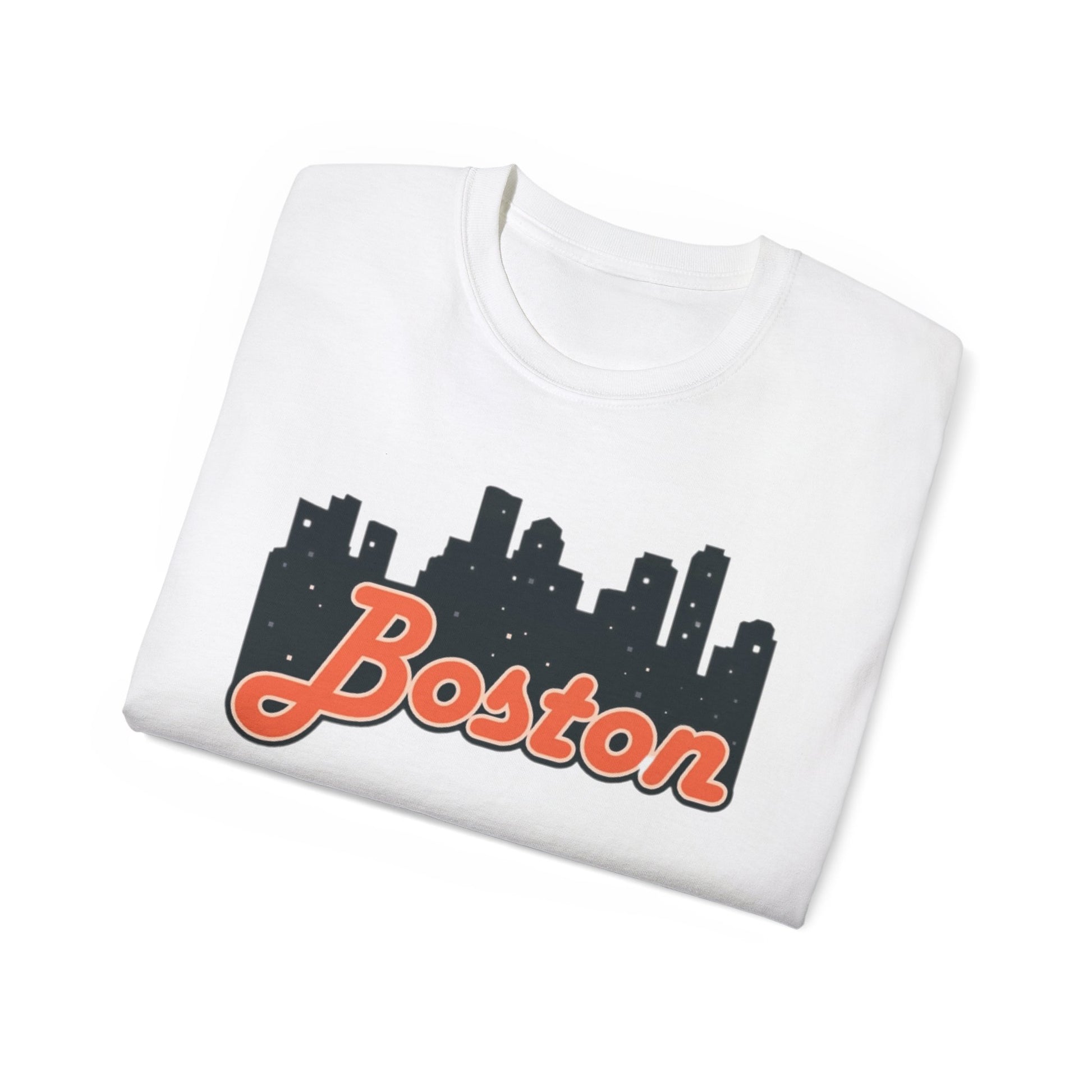 Boston Skyline Unisex Tee, Urban Apparel, City Pride Shirt, Gift for Boston Lovers, Casual Wear, Travel Souvenir