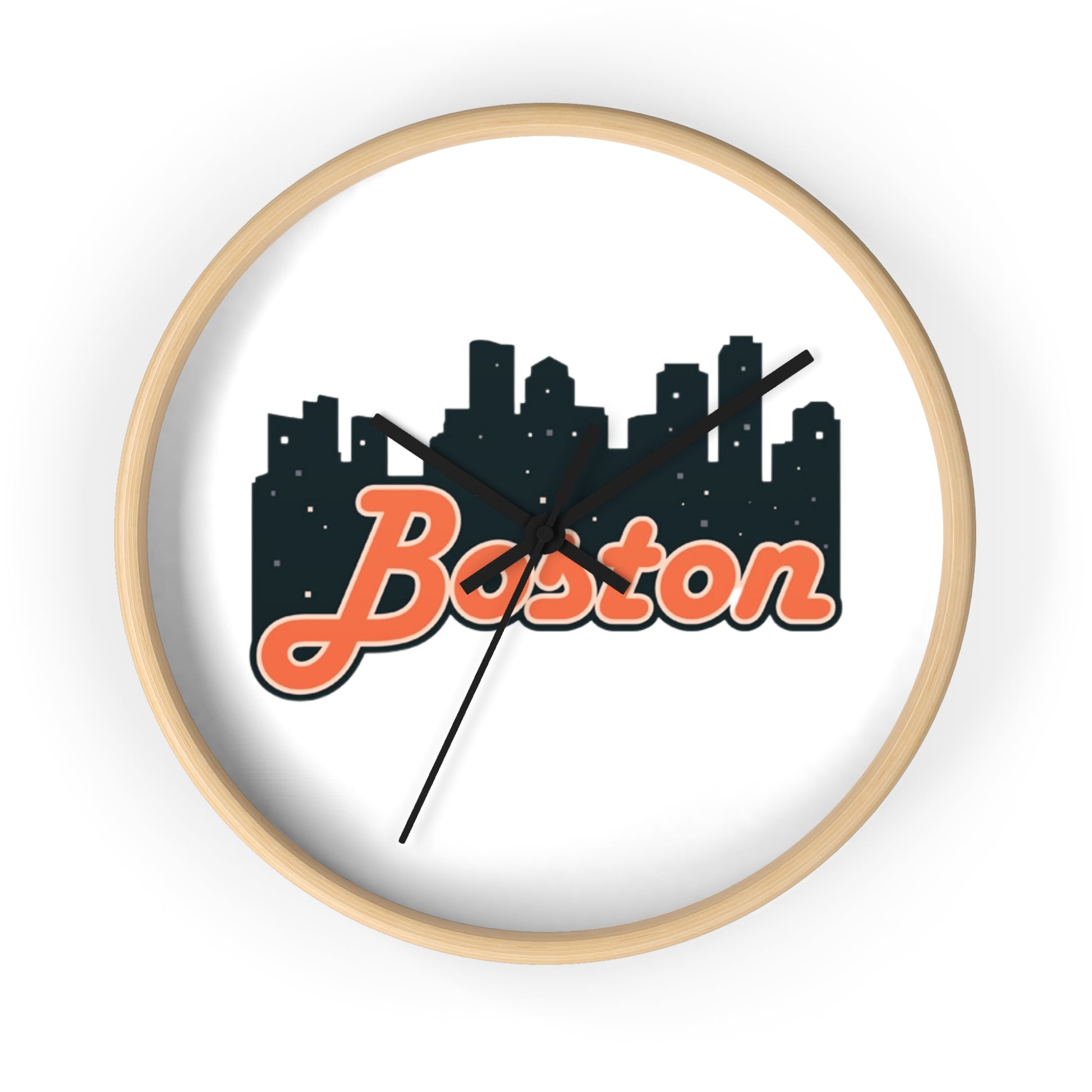 Boston Skyline Wall Clock | Urban Decor, Home & Office Wall Art, Gift for City Lovers, Modern Clock, Boston Souvenir