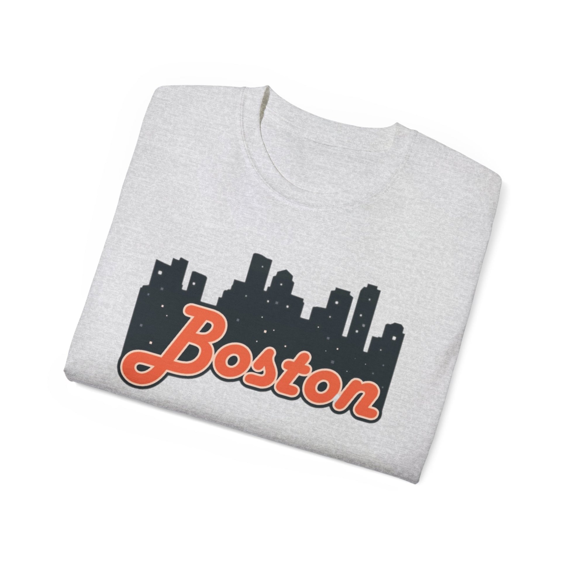 Boston Skyline Unisex Tee, Urban Apparel, City Pride Shirt, Gift for Boston Lovers, Casual Wear, Travel Souvenir