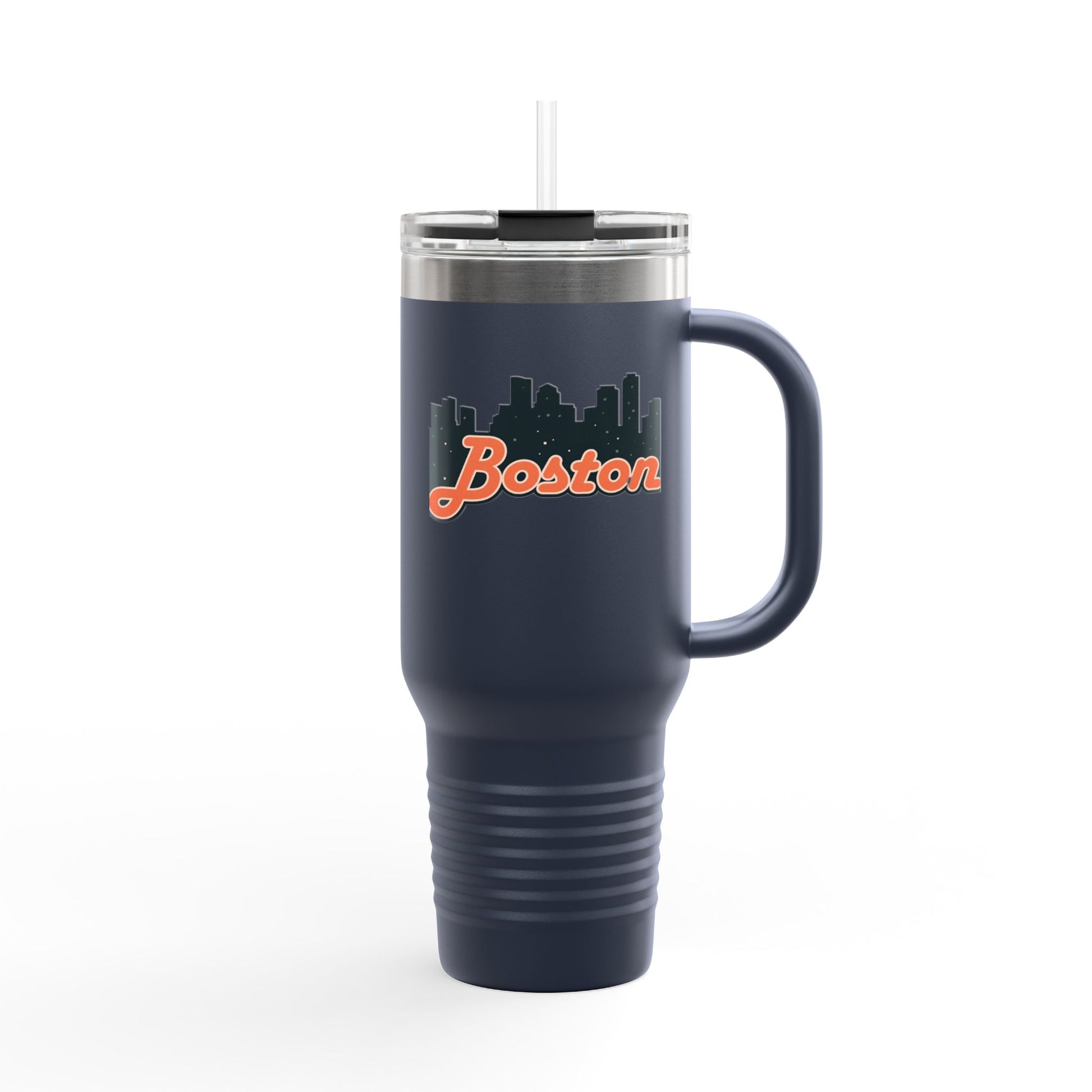 Boston Insulated Travel Mug | 40oz Thermal Cup for Coffee, Personalized Gifts for Her, Travel Tumbler, Souvenir Drinkware, Holiday Essential