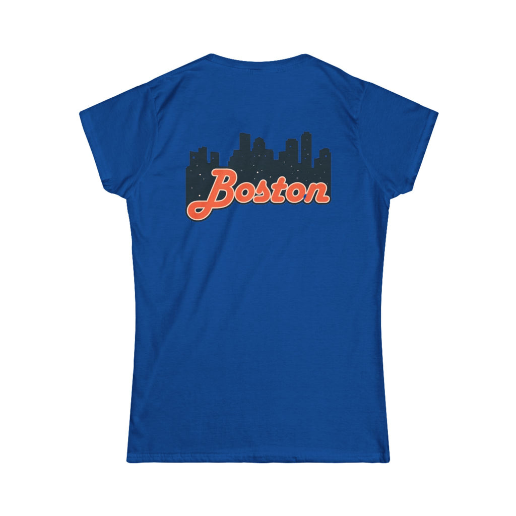 Boston Skyline Women's Tee, Casual City Shirt, Gift for Boston Lovers, Summer Outfit, Travel Souvenir