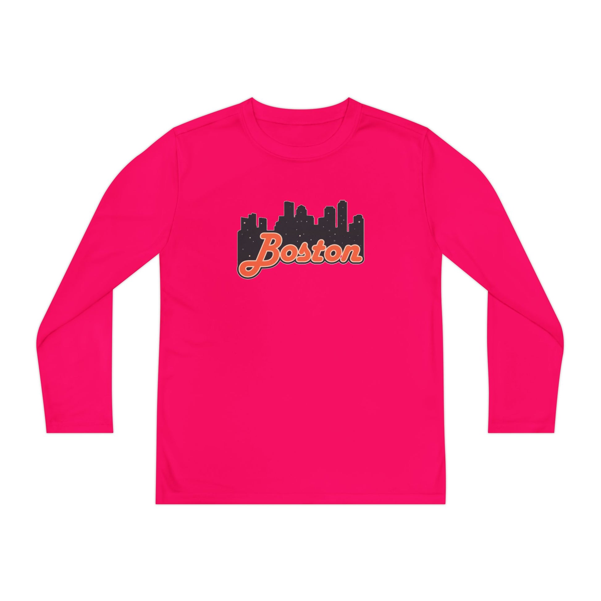 Boston Youth Long Sleeve Tee - Perfect for Sports, Casual Wear, Gift for Kids, Boston City Lovers, Birthday Gift