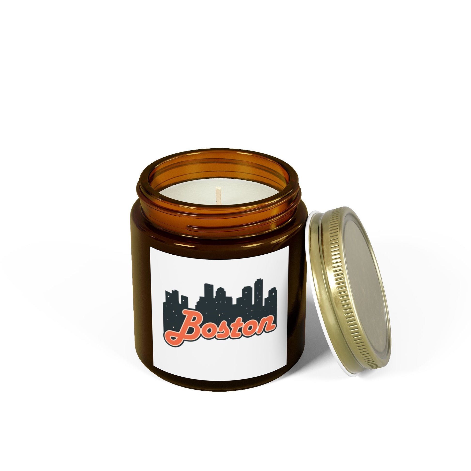 Boston Scented Candles - Coconut Apricot Wax | Home Decor, Relaxation, Gift for Her, Aromatherapy, Travel Essentials
