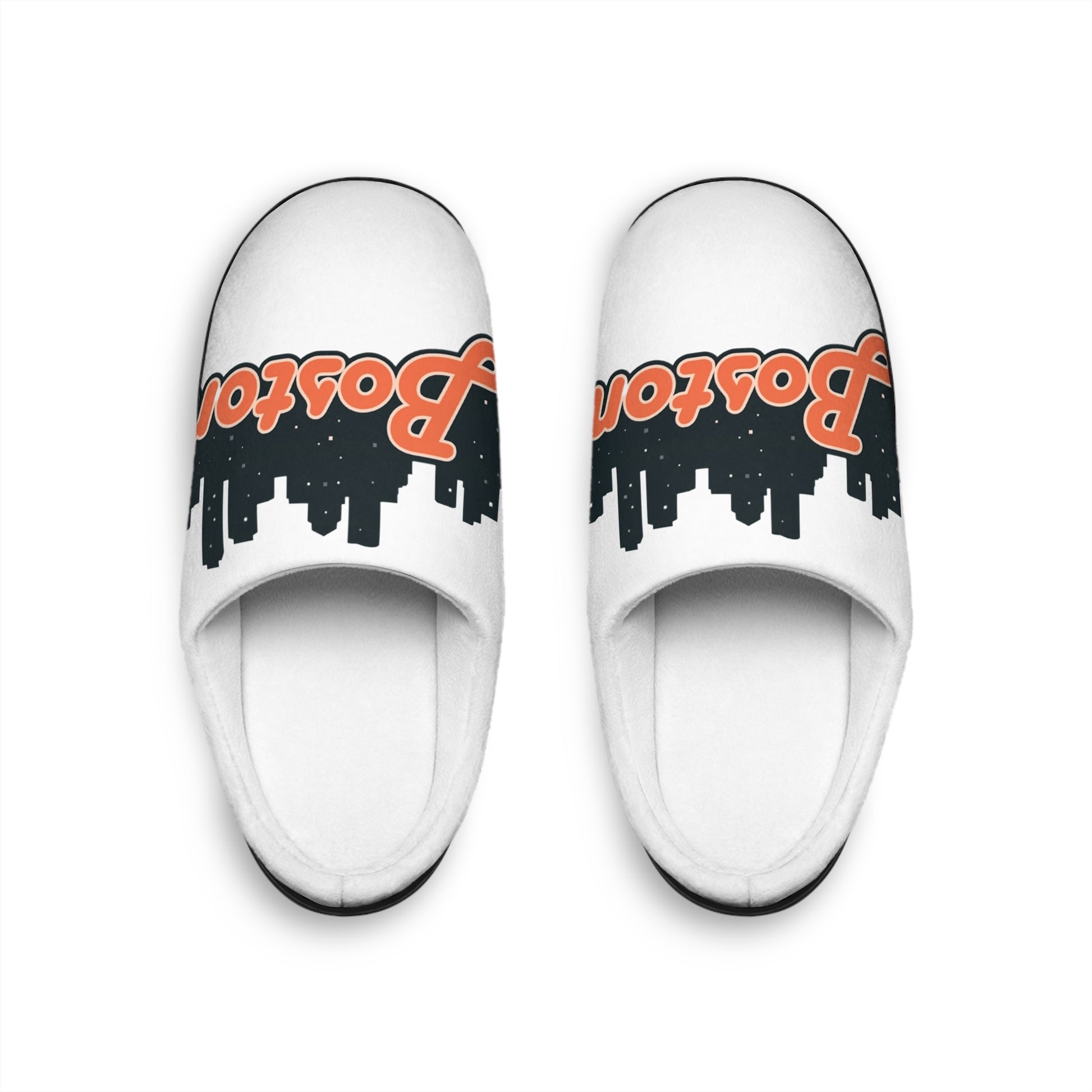 Cozy Women's Indoor Slippers with City Skyline Design, Comfortable House Shoes, Warm Slippers for Relaxation, Perfect for Gift Giving