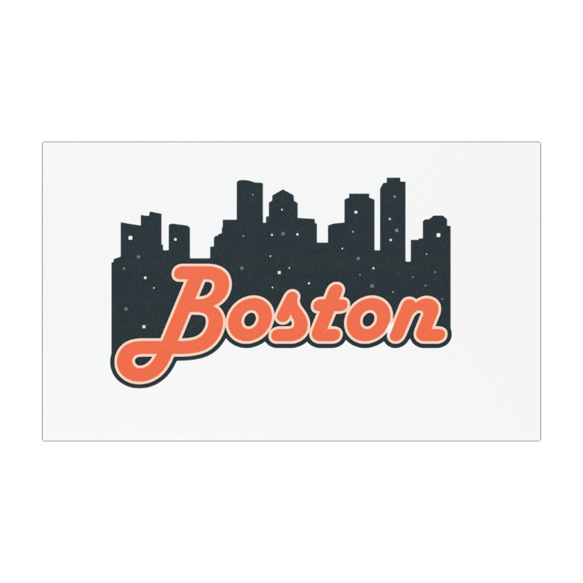 Boston Skyline Car Magnet - Urban Décor, Travel Souvenir, Gift, Auto Accessory, All-Occasion Decoration