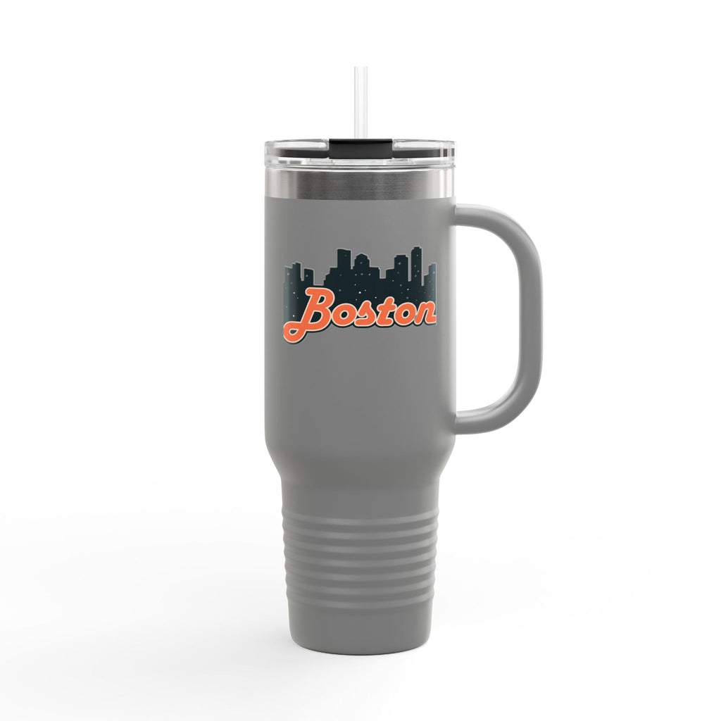 Boston Insulated Travel Mug | 40oz Thermal Cup for Coffee, Personalized Gifts for Her, Travel Tumbler, Souvenir Drinkware, Holiday Essential