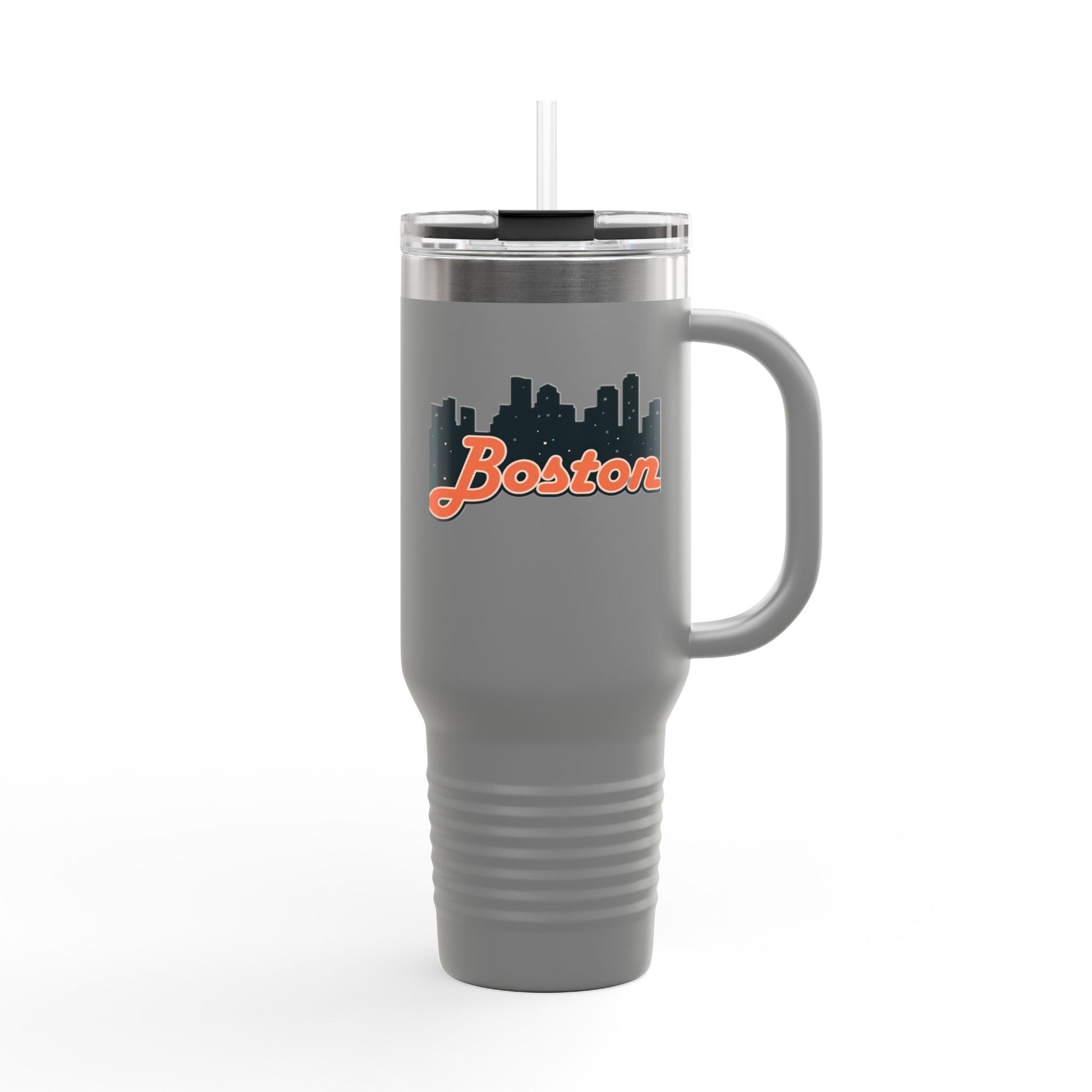 Boston Insulated Travel Mug | 40oz Thermal Cup for Coffee, Personalized Gifts for Her, Travel Tumbler, Souvenir Drinkware, Holiday Essential