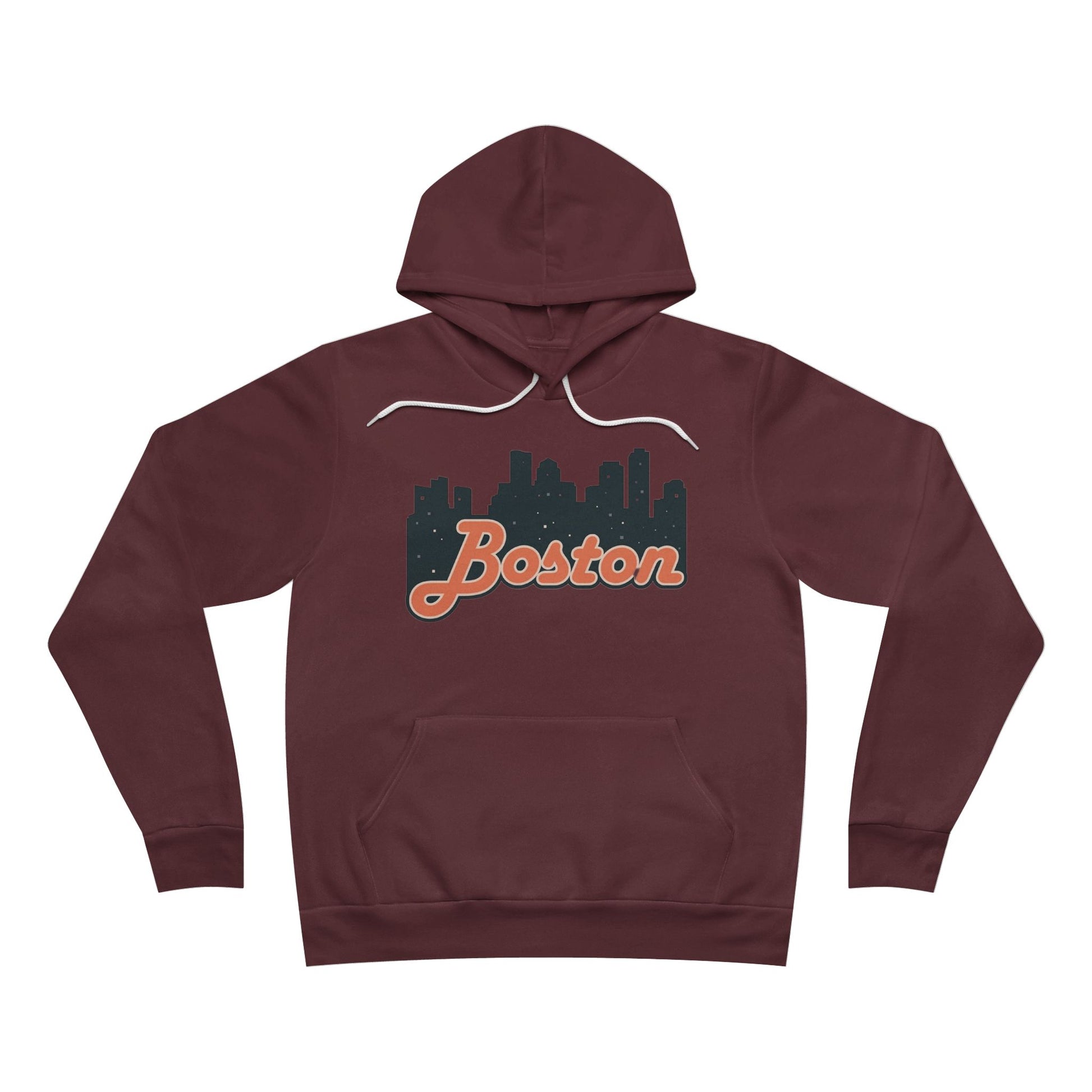 Boston Skyline Unisex Hoodie, Cozy Urban Sweatshirt, Gift for Boston Lovers, City Style Pullover, Travel Souvenir Hoodie