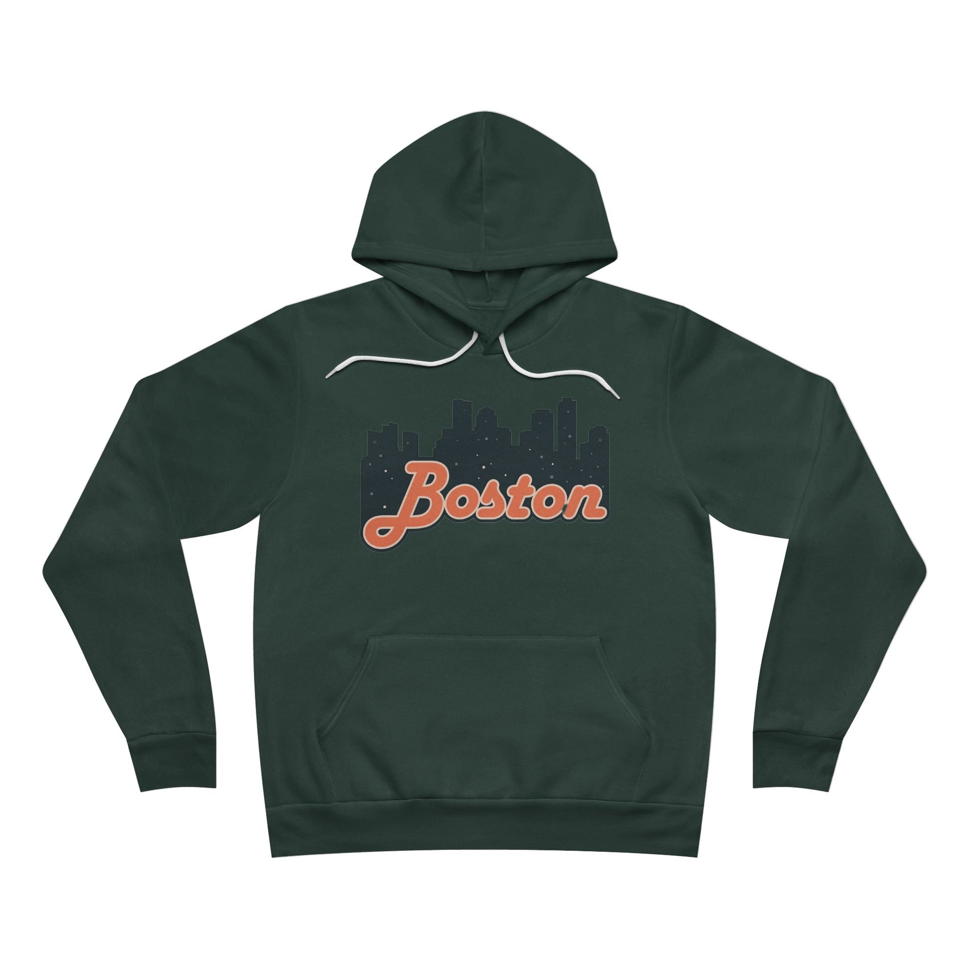 Boston Skyline Unisex Hoodie, Cozy Urban Sweatshirt, Gift for Boston Lovers, City Style Pullover, Travel Souvenir Hoodie
