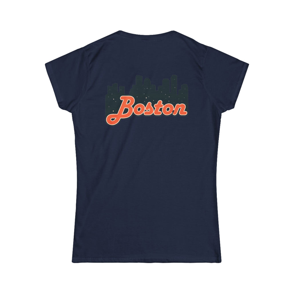 Boston Skyline Women's Tee, Casual City Shirt, Gift for Boston Lovers, Summer Outfit, Travel Souvenir