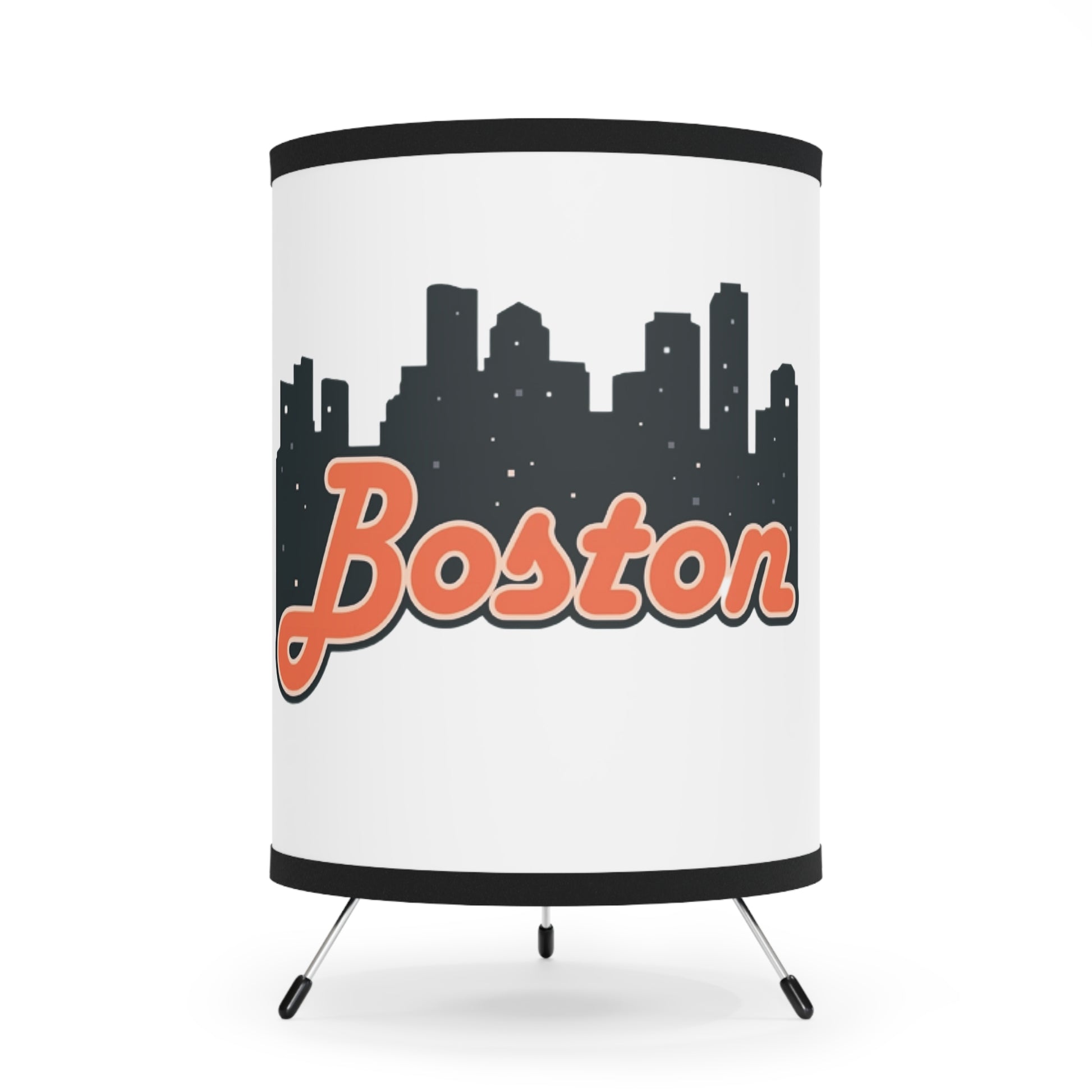 Boston Skyline Tripod Lamp, Urban Decor, City Gift, Modern Lighting, Home Accent, Boston Souvenir